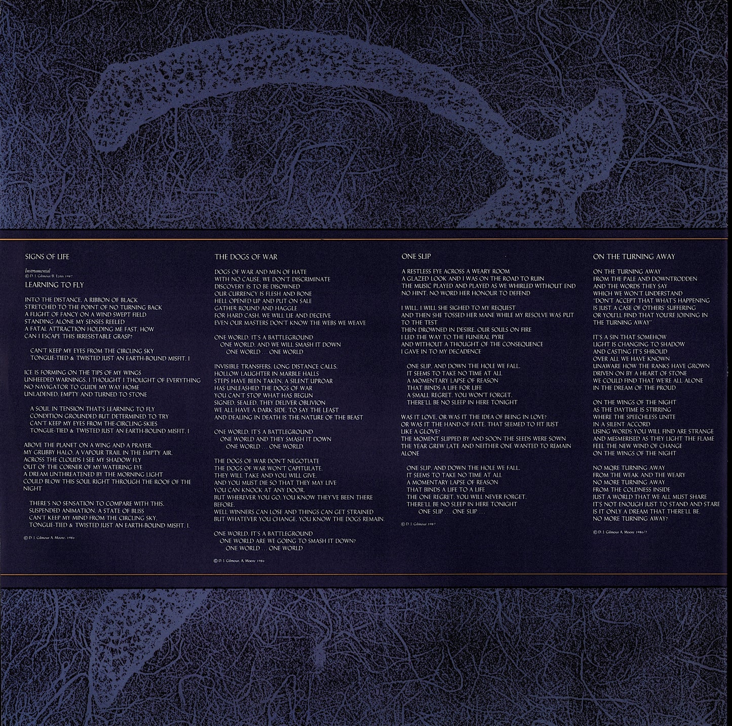 Pink Floyd ‎- A Momentary Lapse Of Reason Vinyl LP Kopie