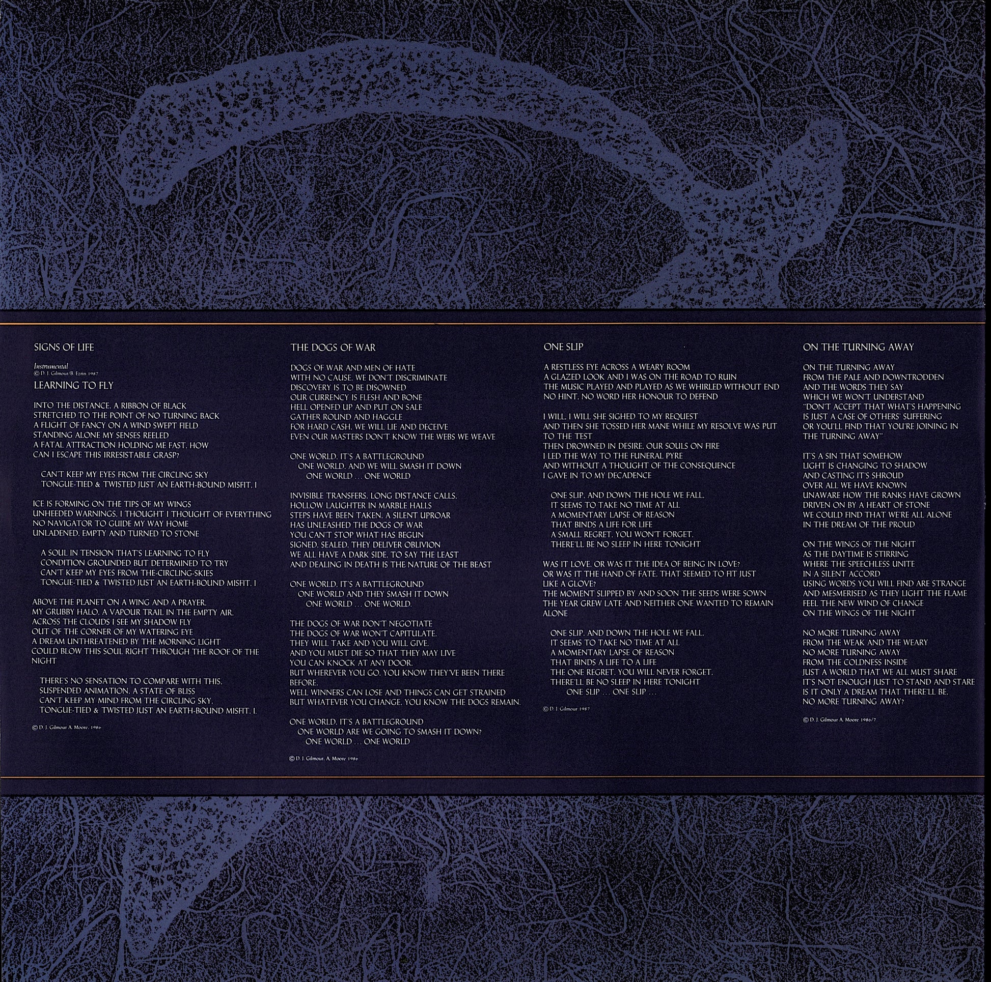 Pink Floyd ‎- A Momentary Lapse Of Reason Vinyl LP Kopie