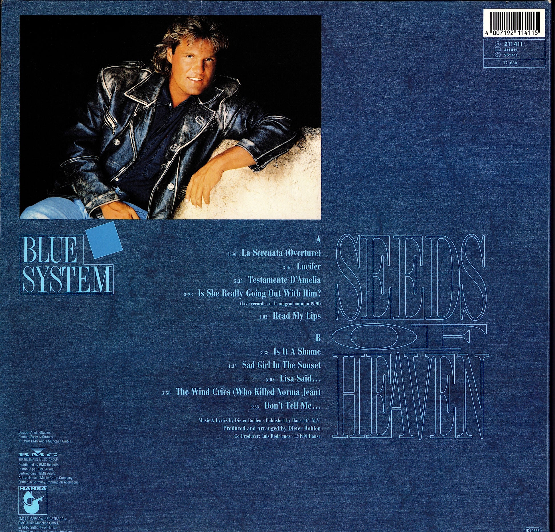 Blue System – Seeds Of Heaven Vinyl LP Kopie