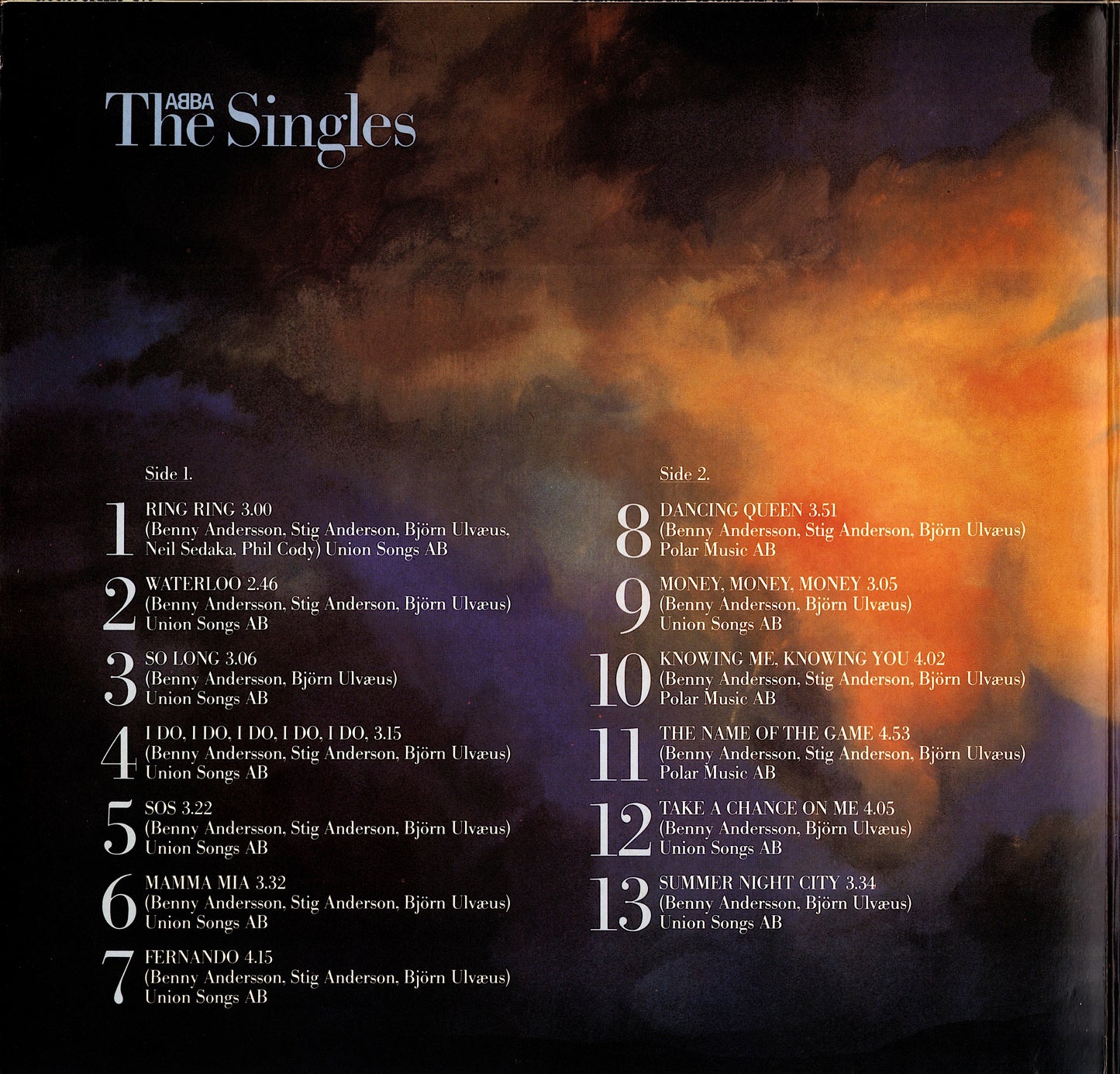 ABBA – The Singles The First Ten Years Vinyl 2LP