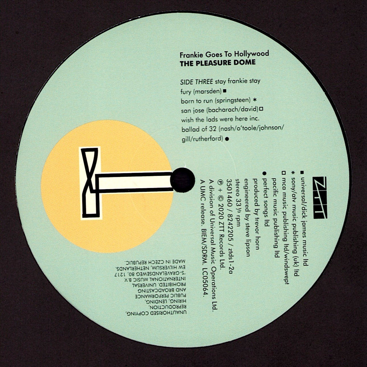 Frankie Goes To Hollywood ‎– Welcome To The Pleasuredome Vinyl 2LP Kopie