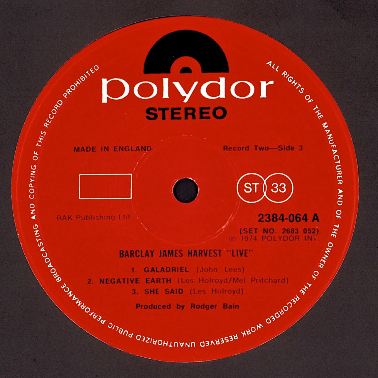 Barclay James Harvest - Live Tapes Vinyl 2LP Kopie