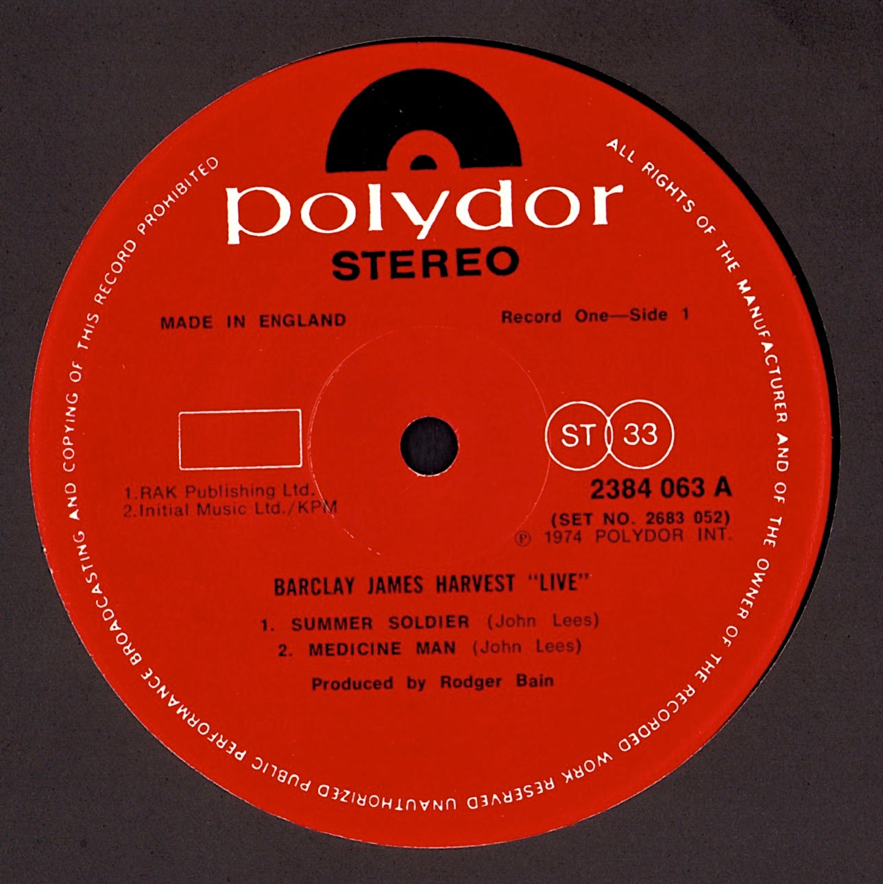 Barclay James Harvest - Live Tapes Vinyl 2LP Kopie