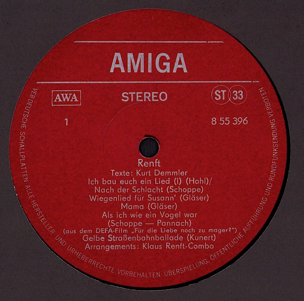 Klaus Renft Combo – Renft Vinyl LP