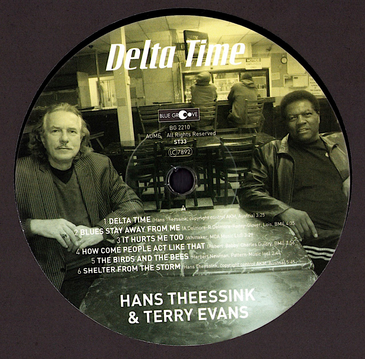 Hans Theessink & Terry Evans Feat. Ry Cooder – Delta Time Vinyl LP