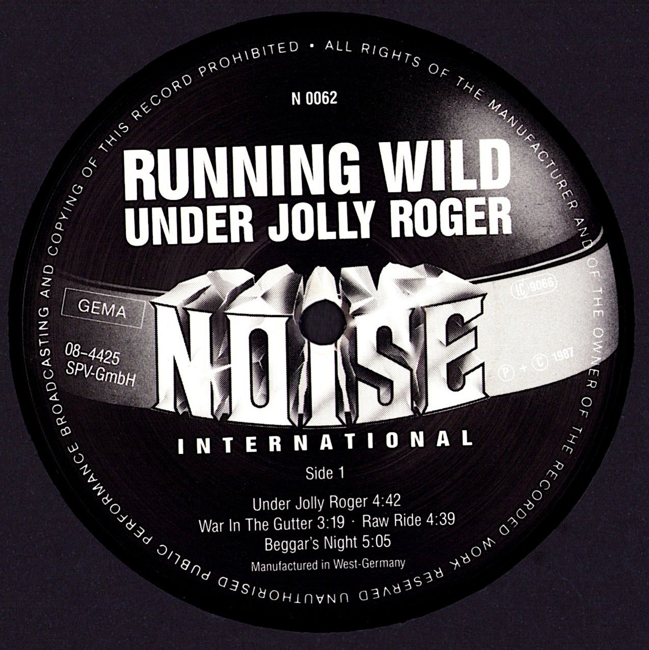 Running Wild ‎– Under Jolly Roger Vinyl LP