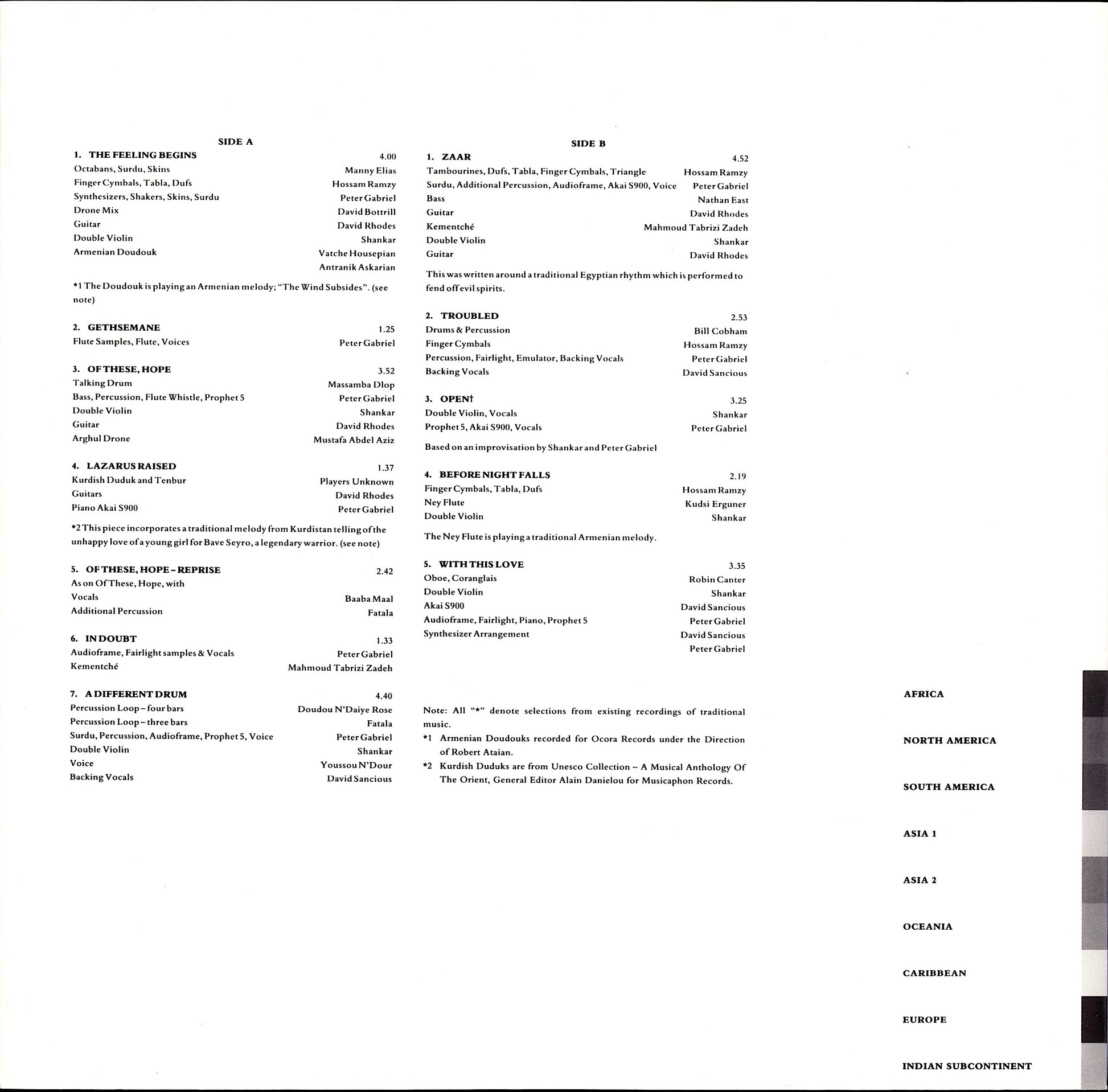 Peter Gabriel – Passion - Music For The Last Temptation Of Christ Vinyl 2LP