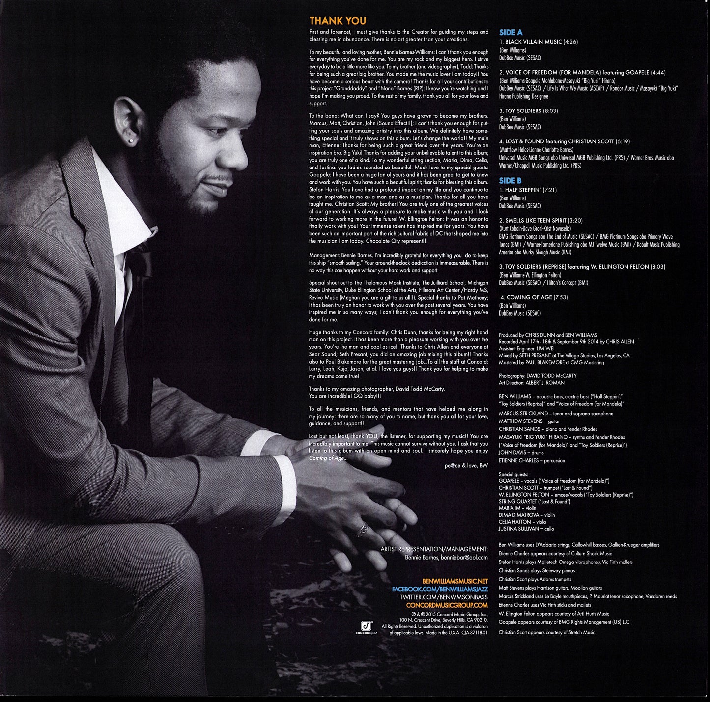 Ben Williams - Coming Of Age Vinyl LP