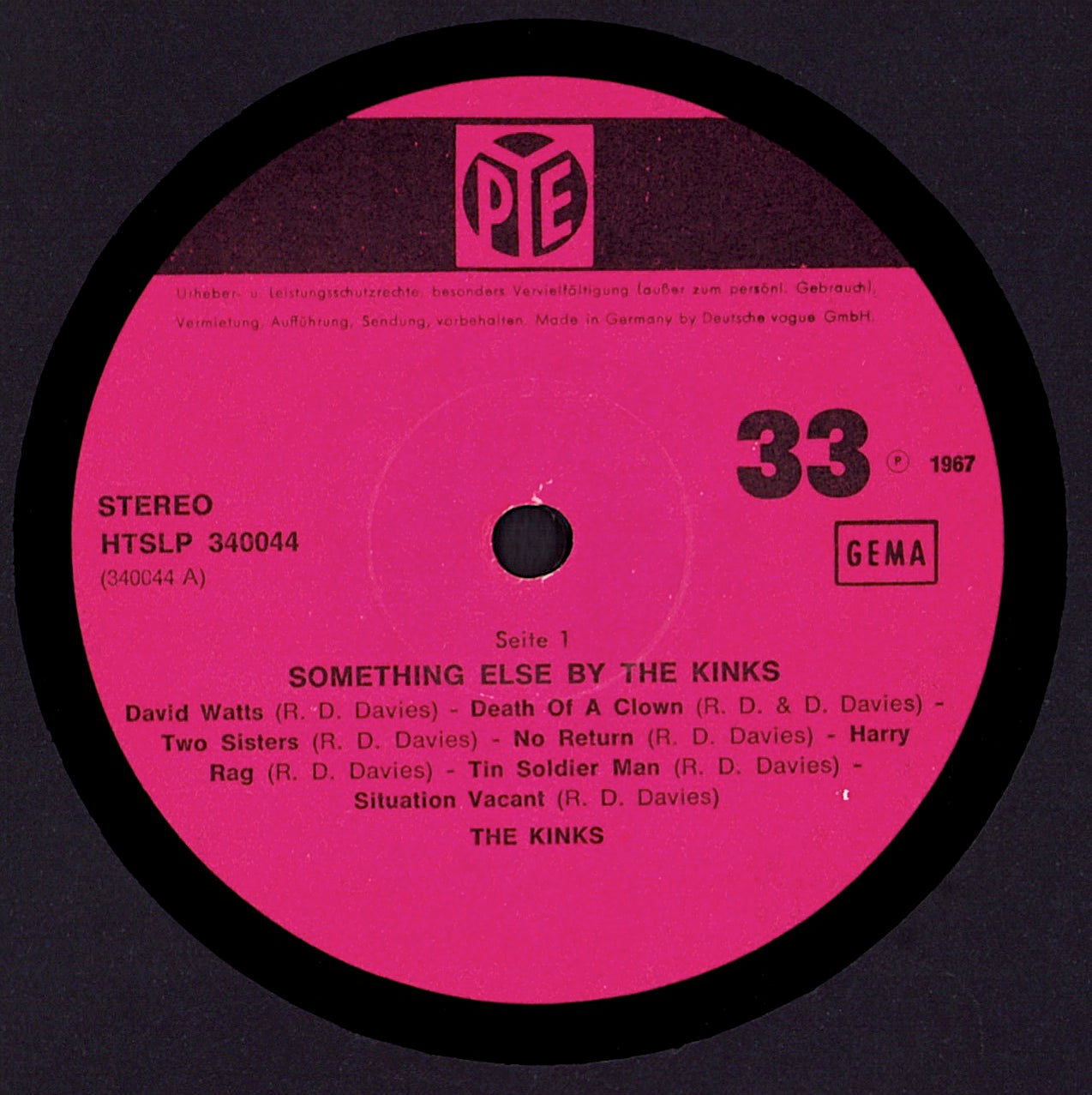 The Kinks – Something Else By The Kinks Vinyl LP