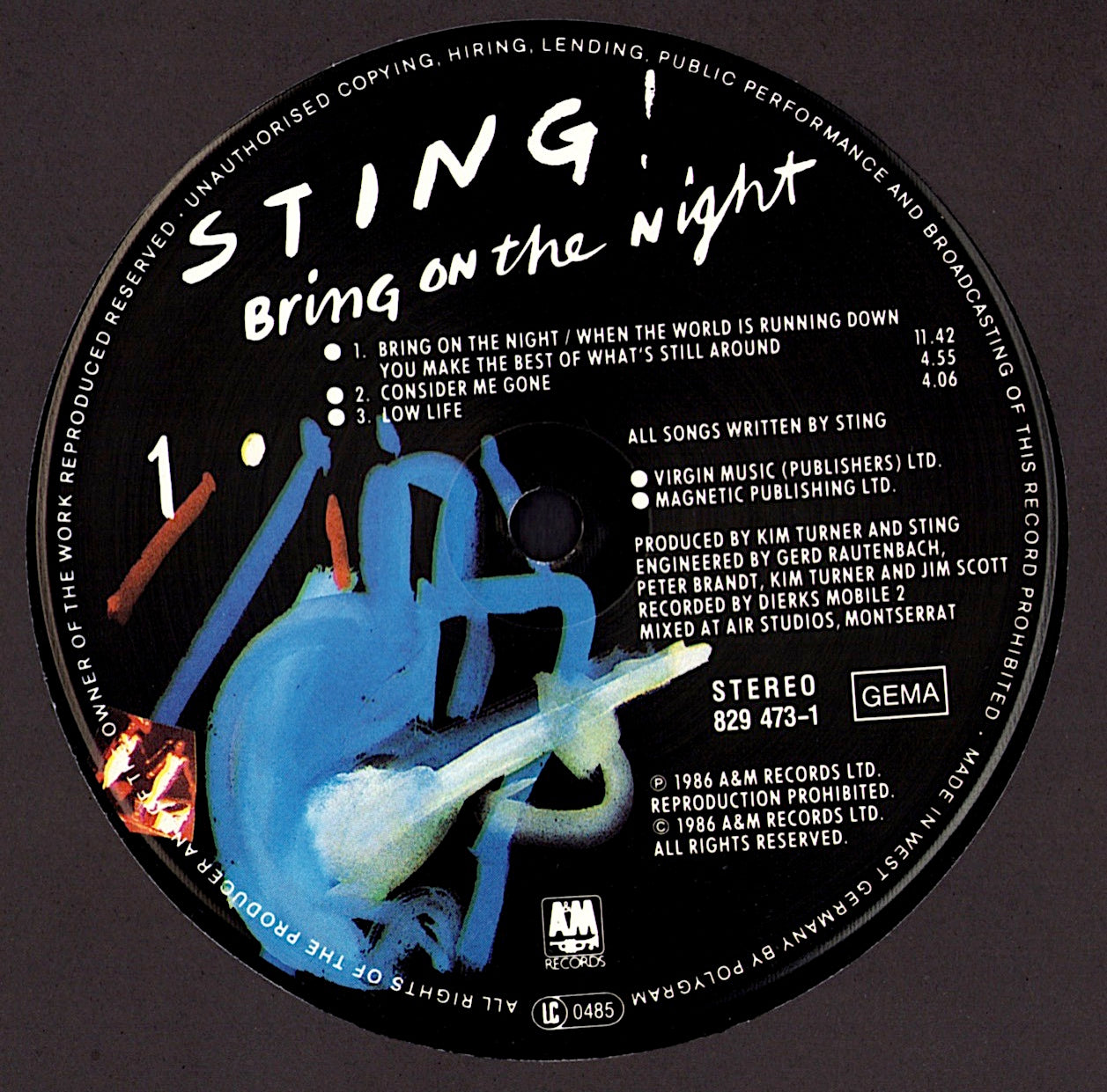 Sting - Bring On The Night Vinyl 2LP Kopie