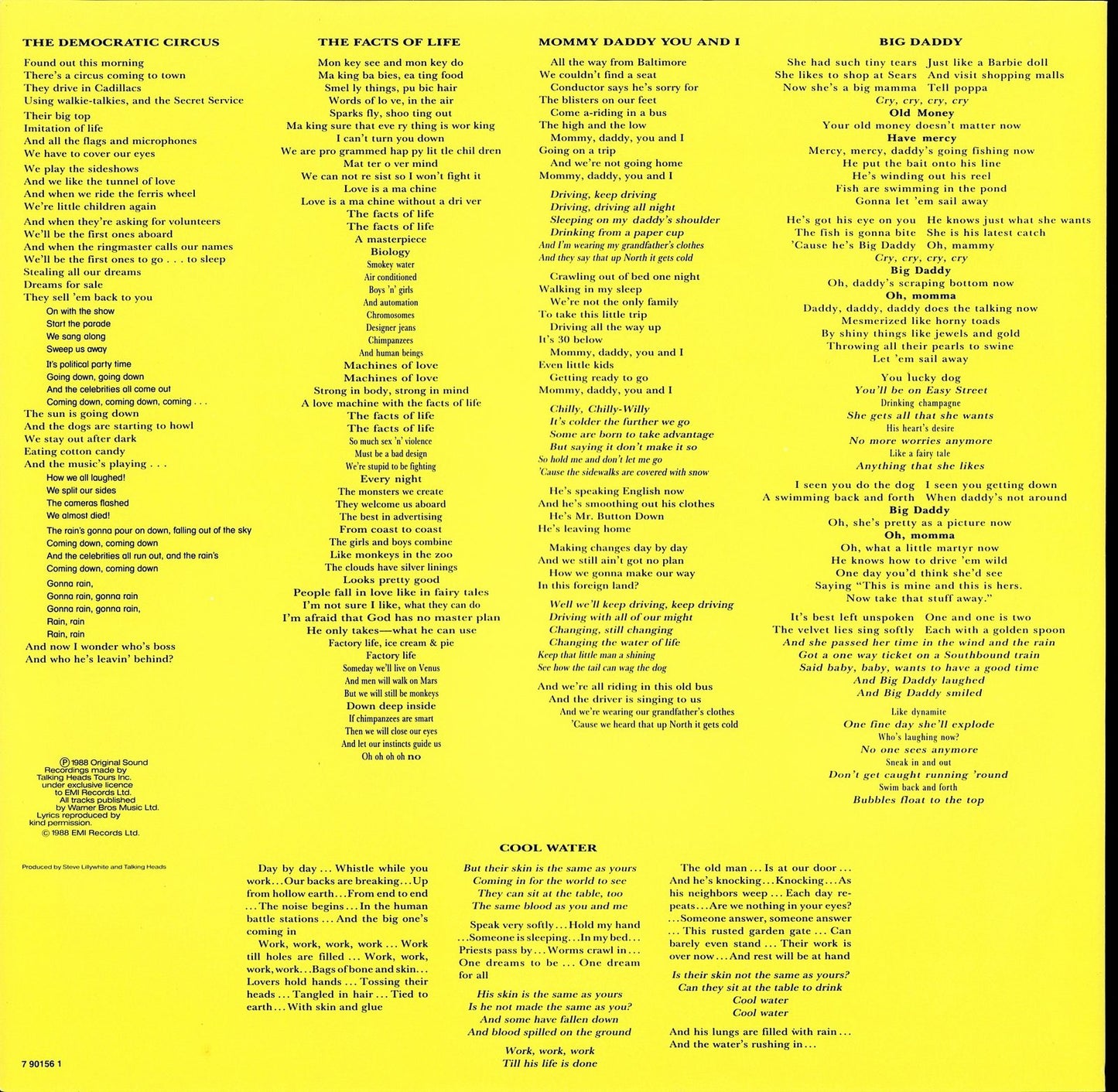 Talking Heads - Naked Vinyl LP