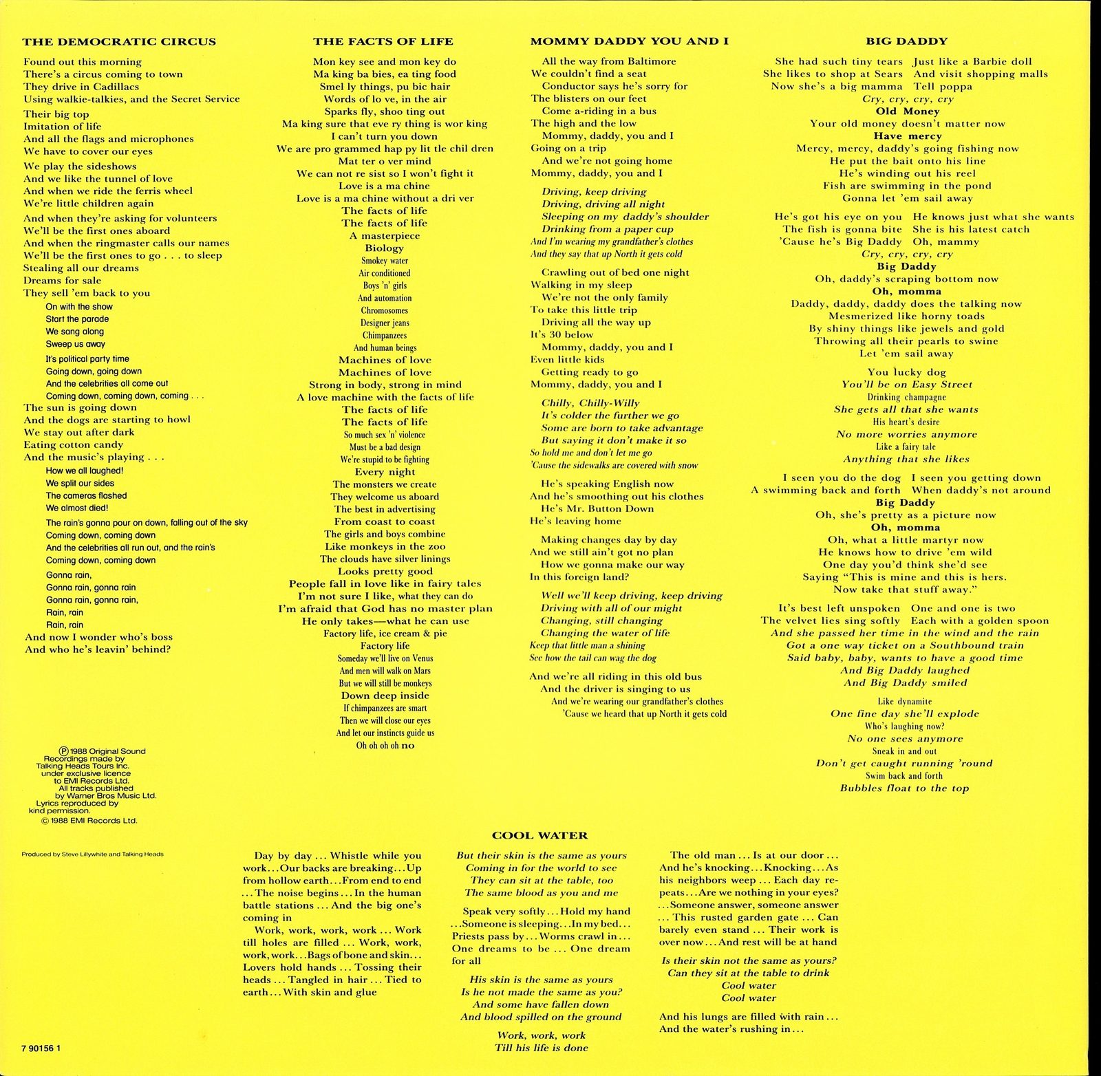 Talking Heads - Naked Vinyl LP