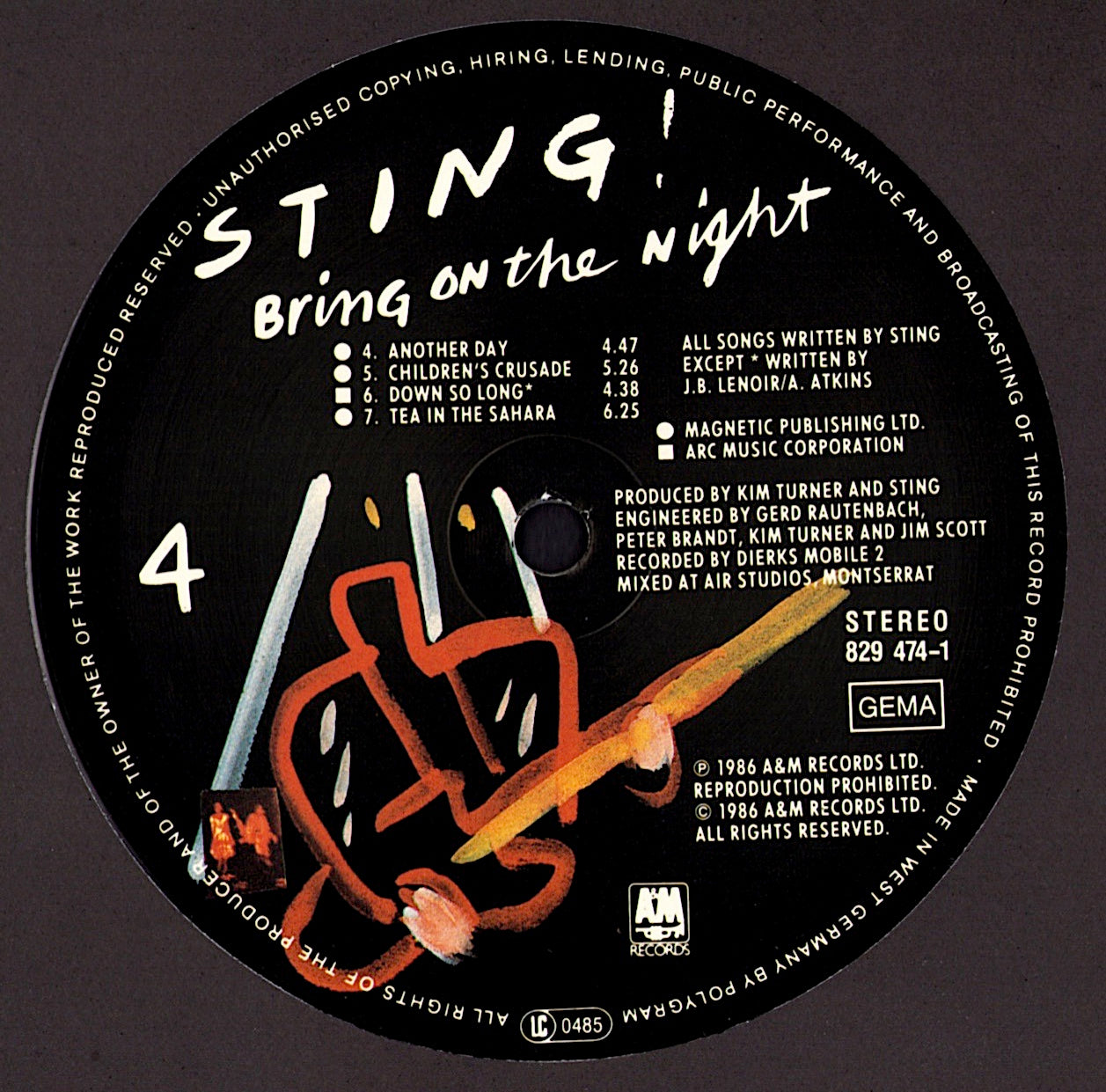Sting - Bring On The Night Vinyl 2LP Kopie