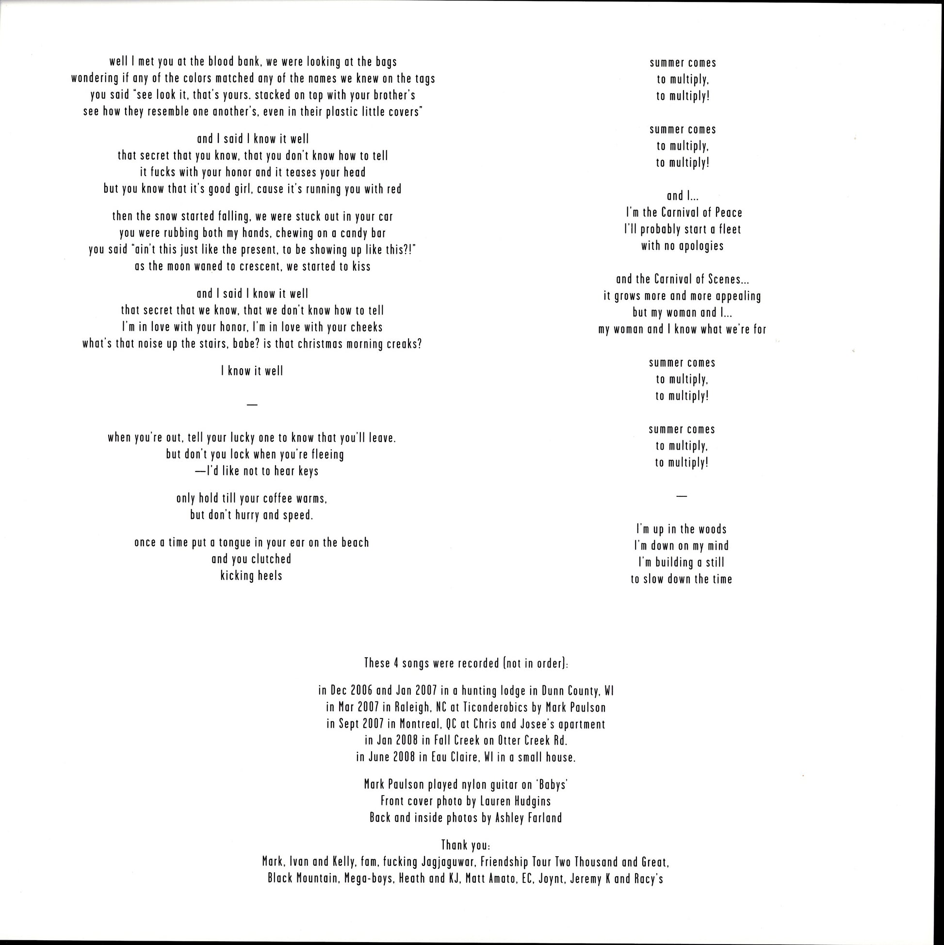 Bon Iver – Blood Bank Vinyl LP