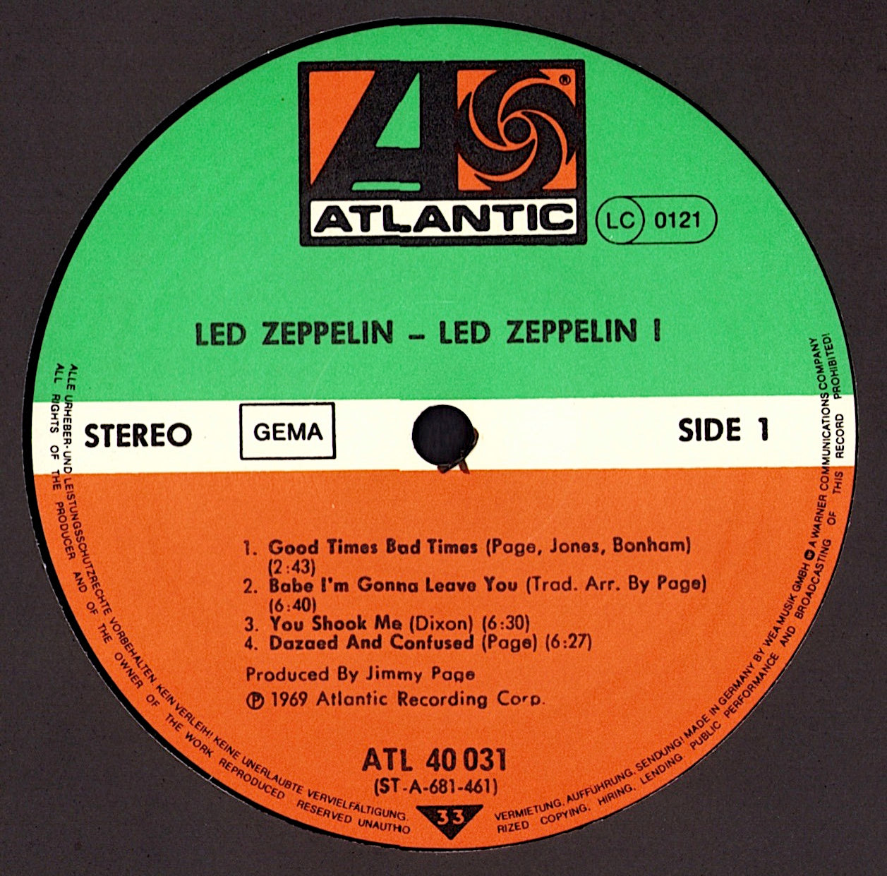 Led Zeppelin ‎- Led Zeppelin III Vinyl LP Kopie Kopie