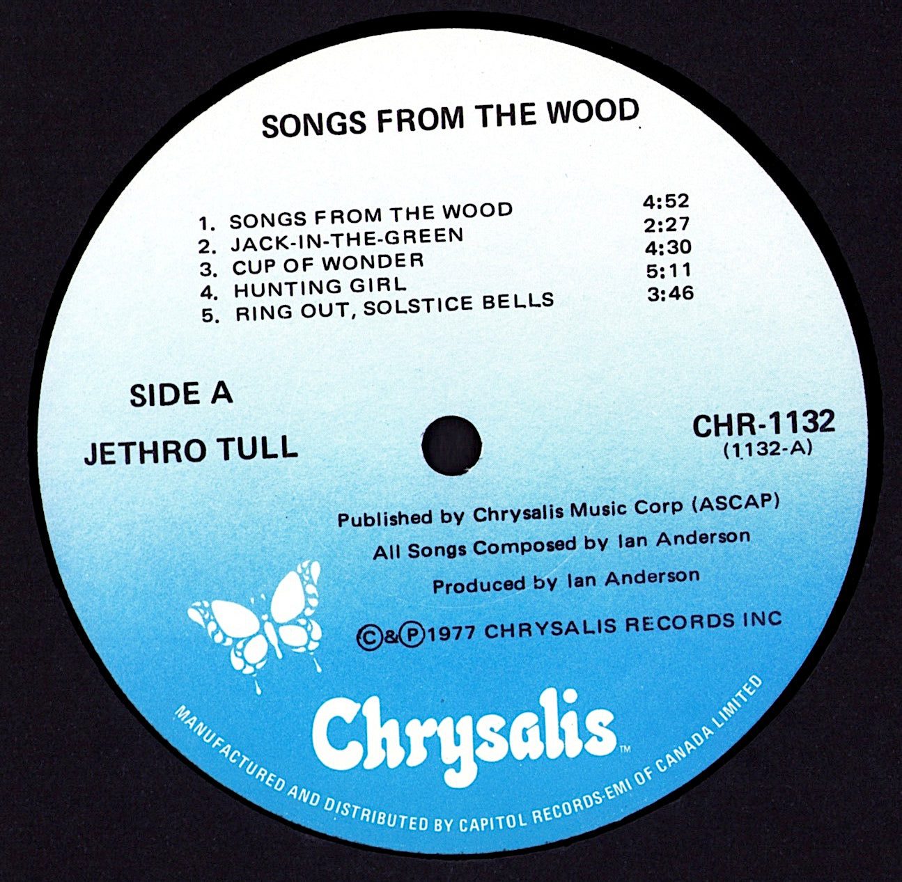 Jethro Tull - Songs from the Wood Vinyl LP Kopie
