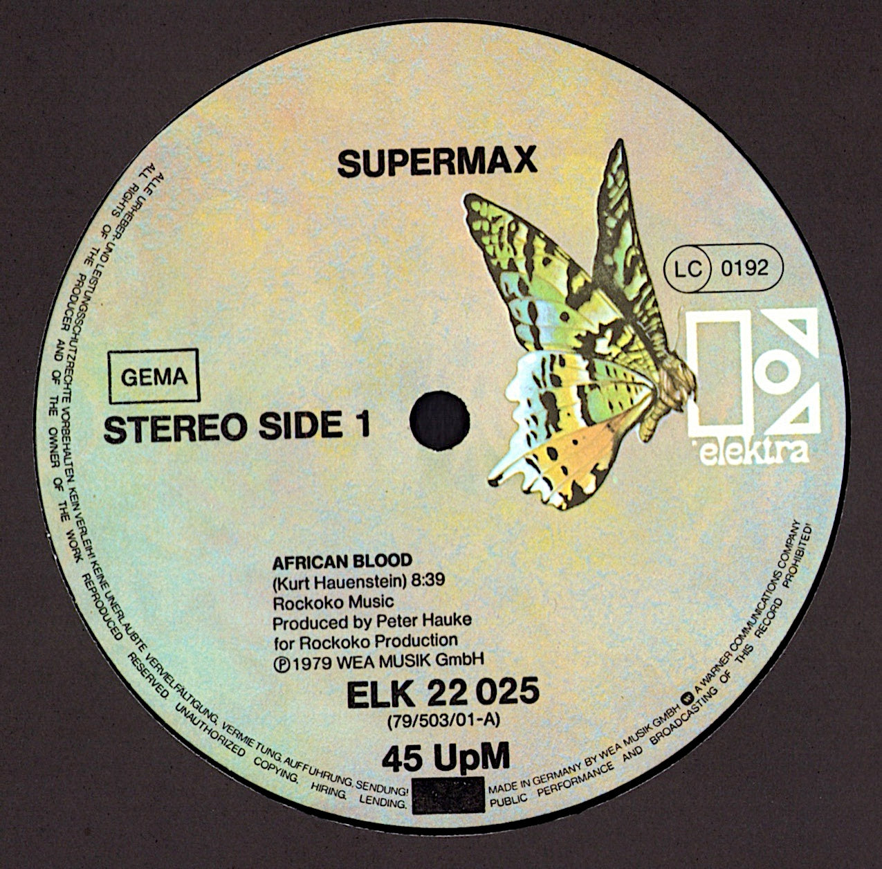Supermax – African Blood Vinyl 12" Maxi-Single