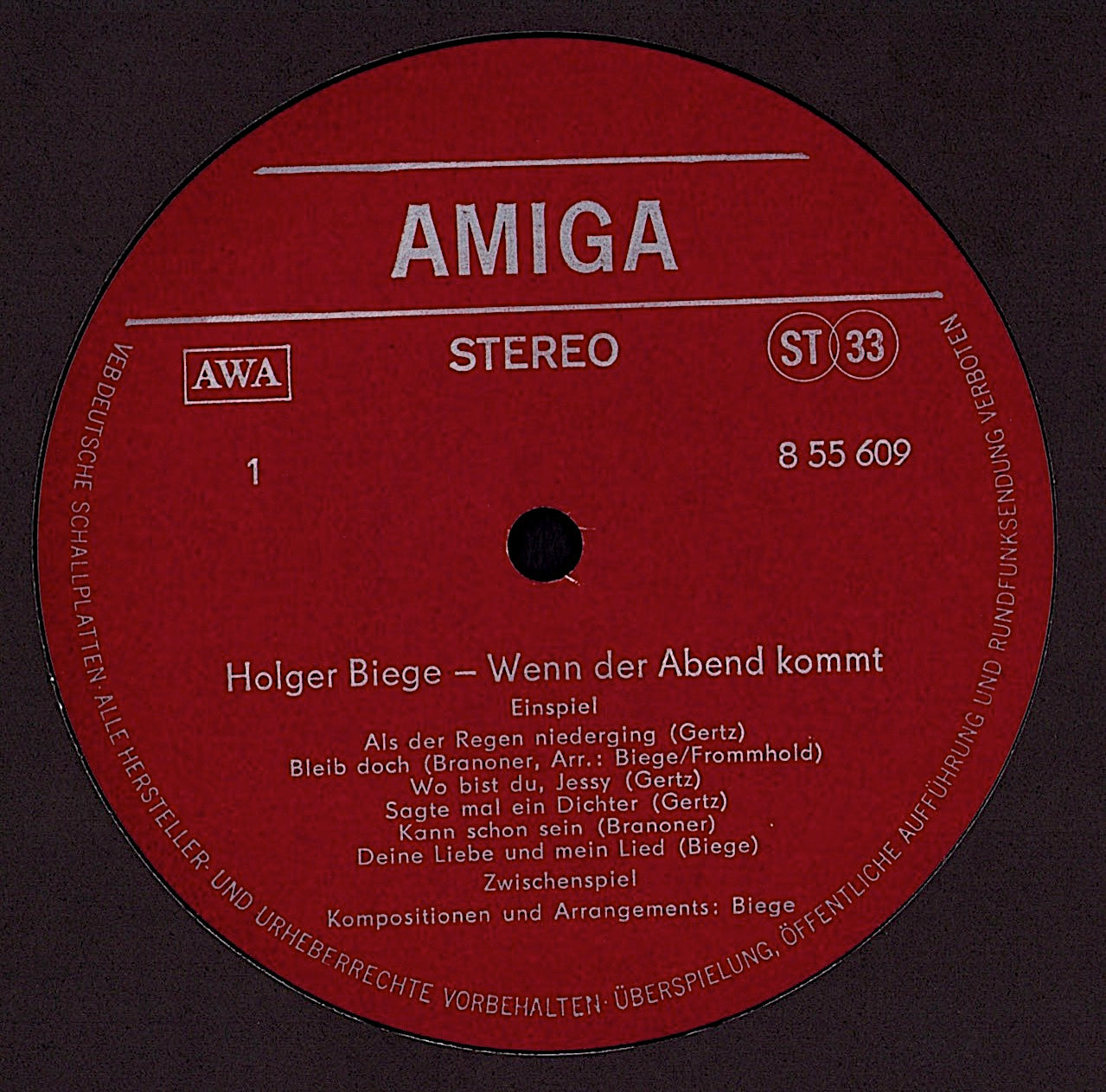 Holger Biege – Wenn Der Abend Kommt Vinyl LP