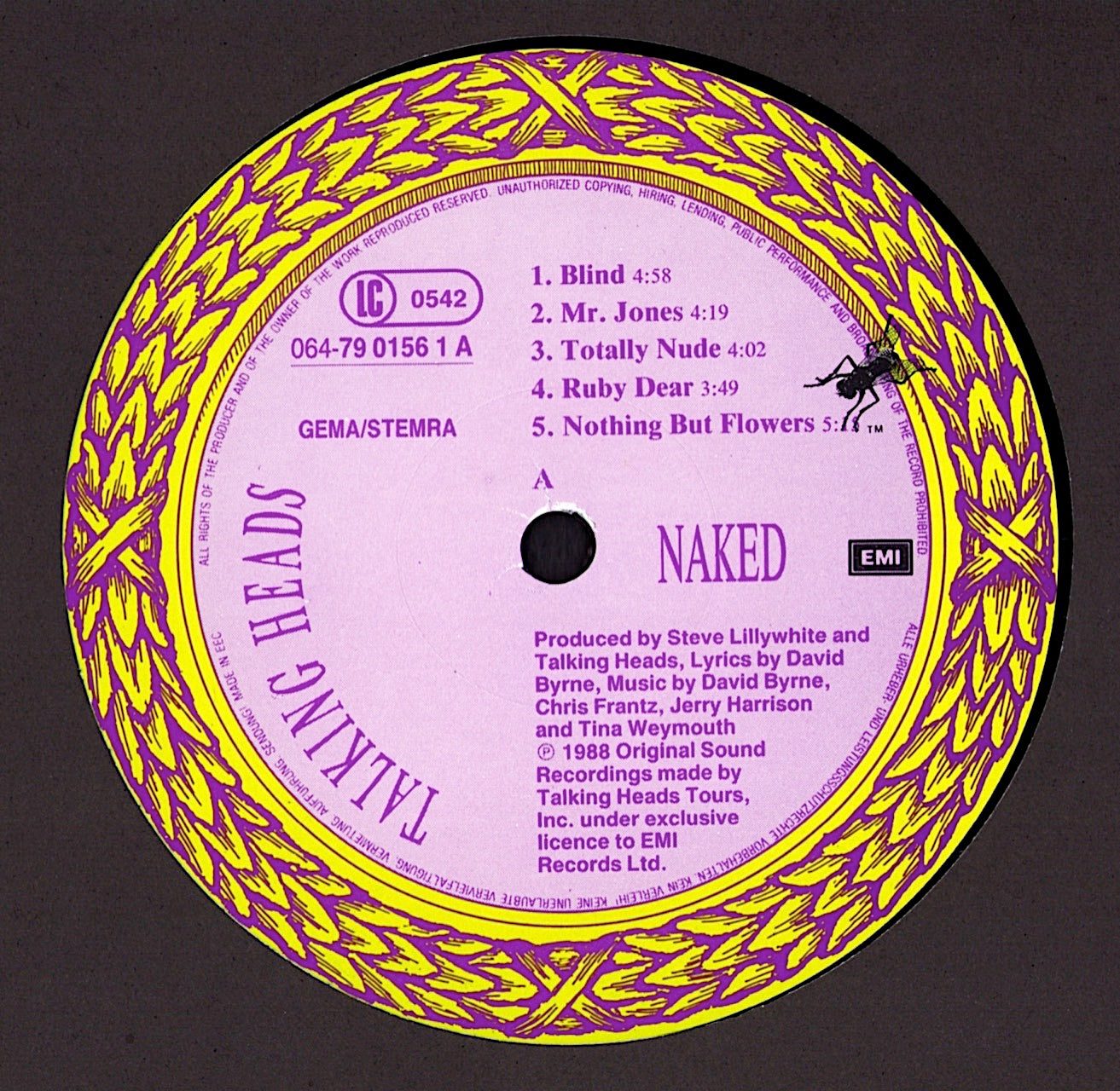 Talking Heads - Naked Vinyl LP