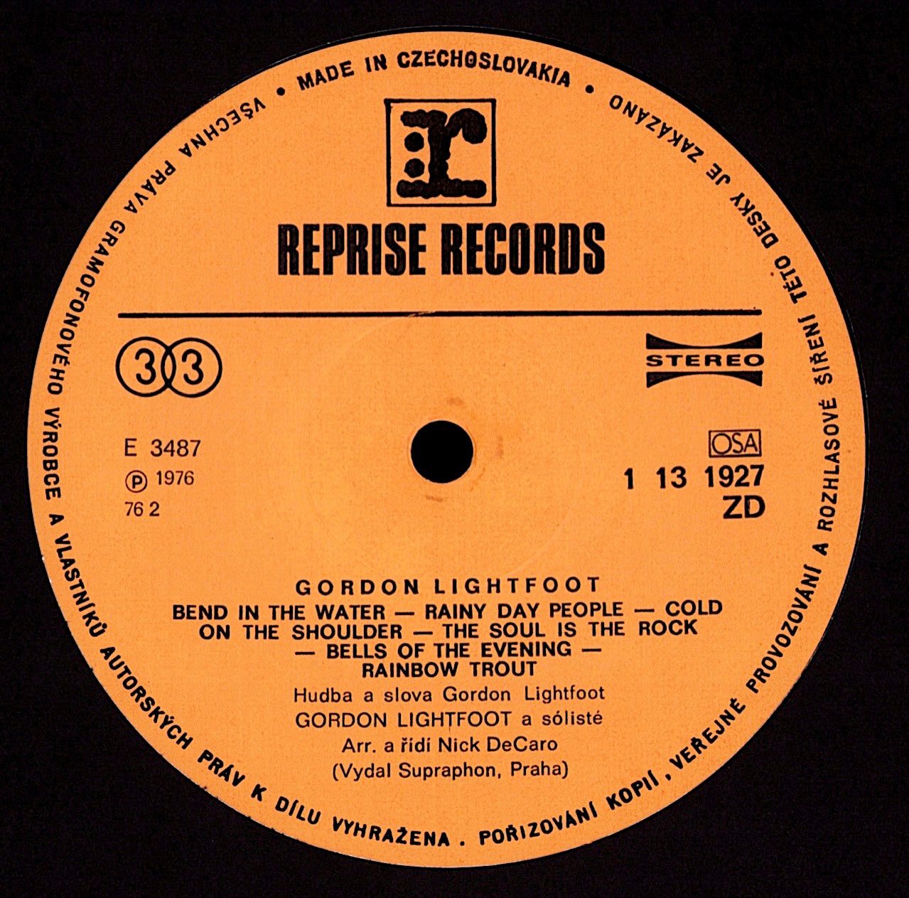 Gordon Lightfoot – Gordon Lightfoot Vinyl LP