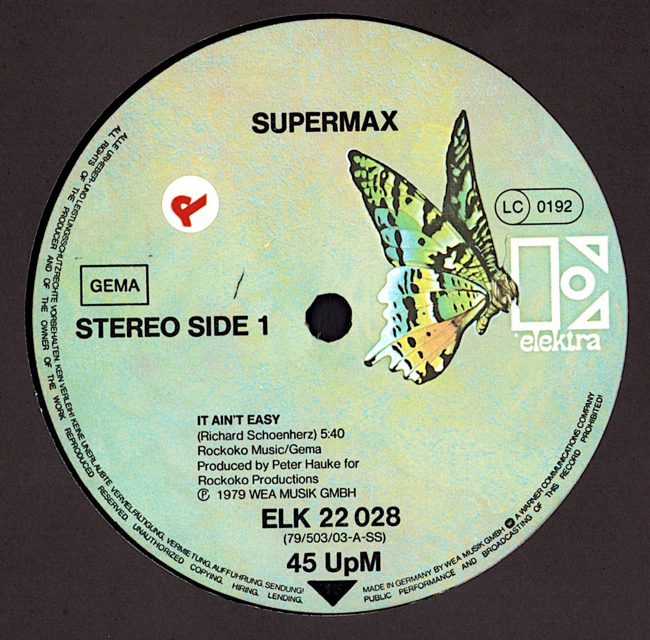 Supermax – It Ain't Easy Vinyl 12" Maxi-Single