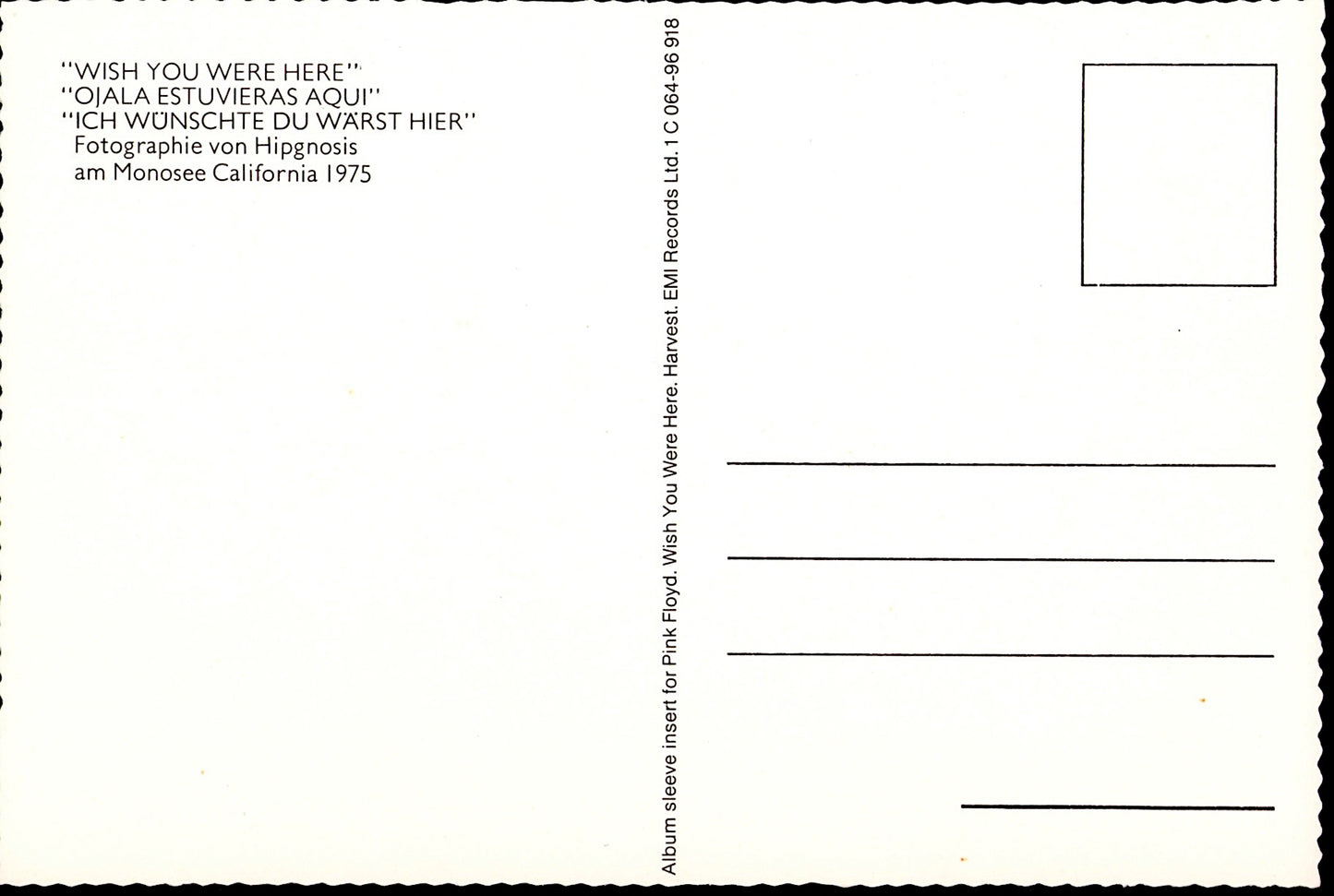 Pink Floyd - Wish You Were Here Vinyl LP