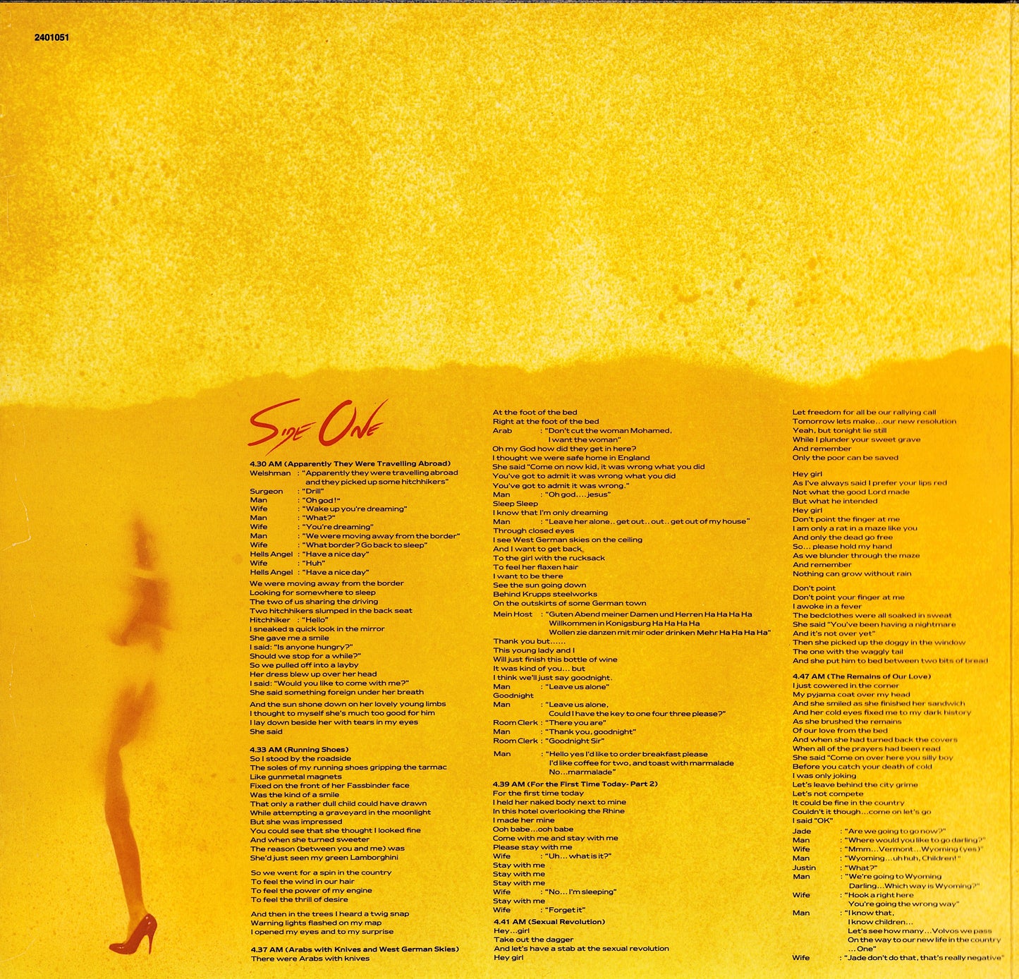 Roger Waters – The Pros And Cons Of Hitch Hiking Vinyl LP