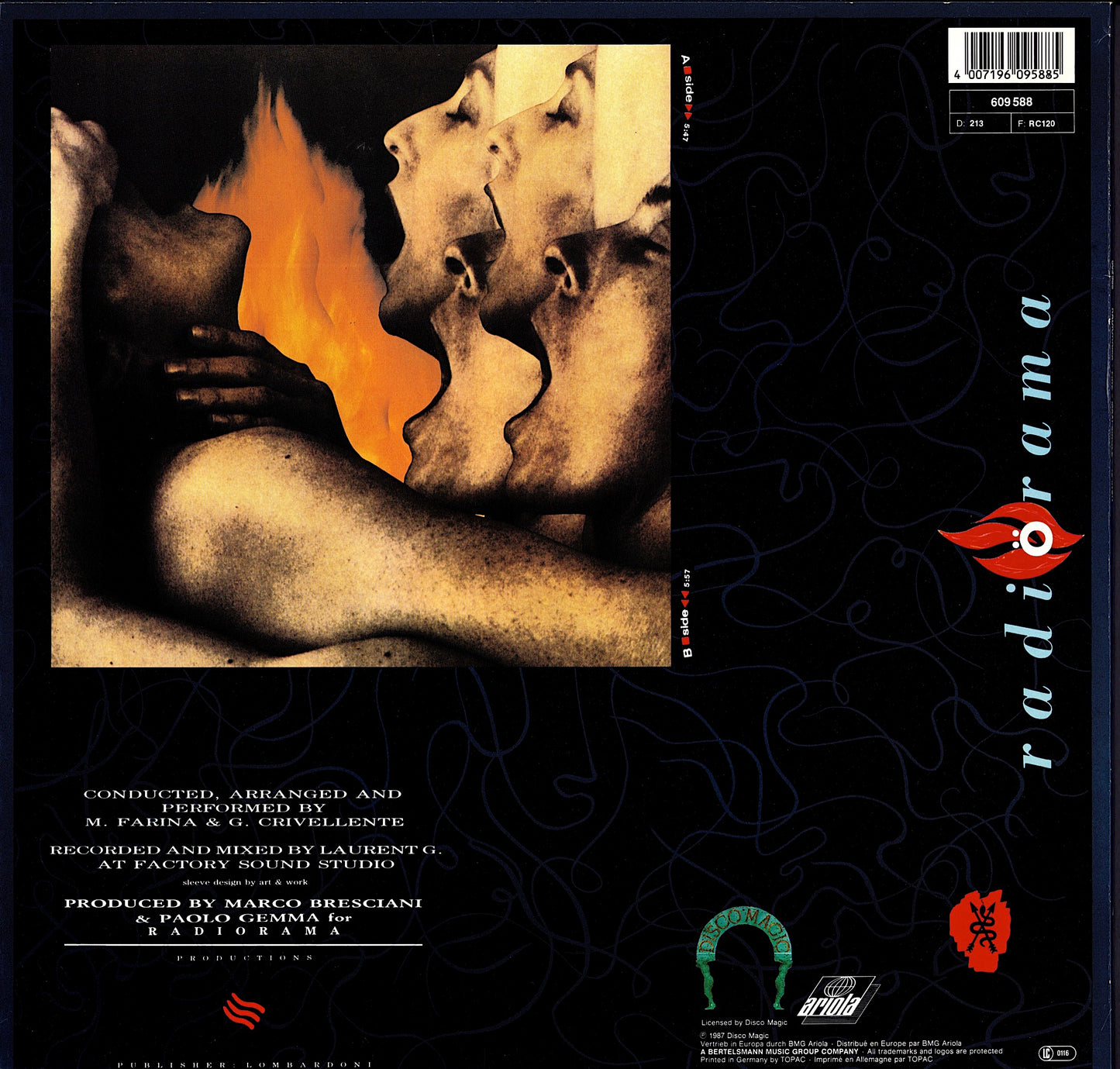 Radiorama ‎- Fire Vinyl 12" Maxi-Single