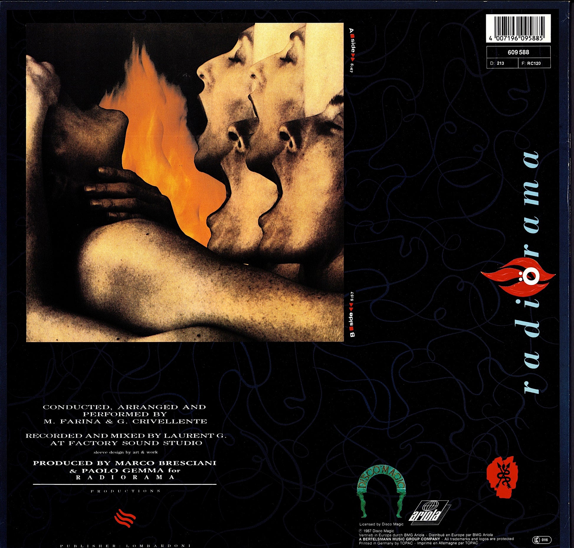Radiorama ‎- Fire Vinyl 12" Maxi-Single