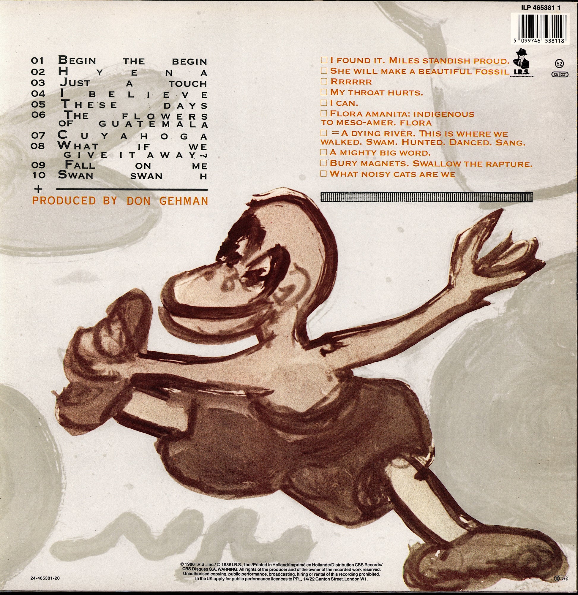 R.E.M. - Lifes Rich Pageant Vinyl LP