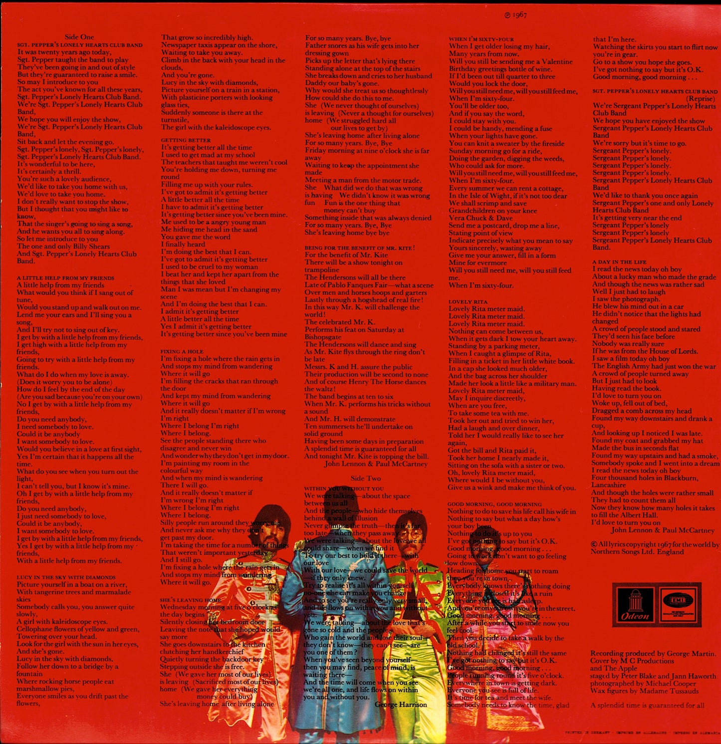 The Beatles - Sgt. Pepper's Lonely Hearts Club Band Vinyl LP Kopie