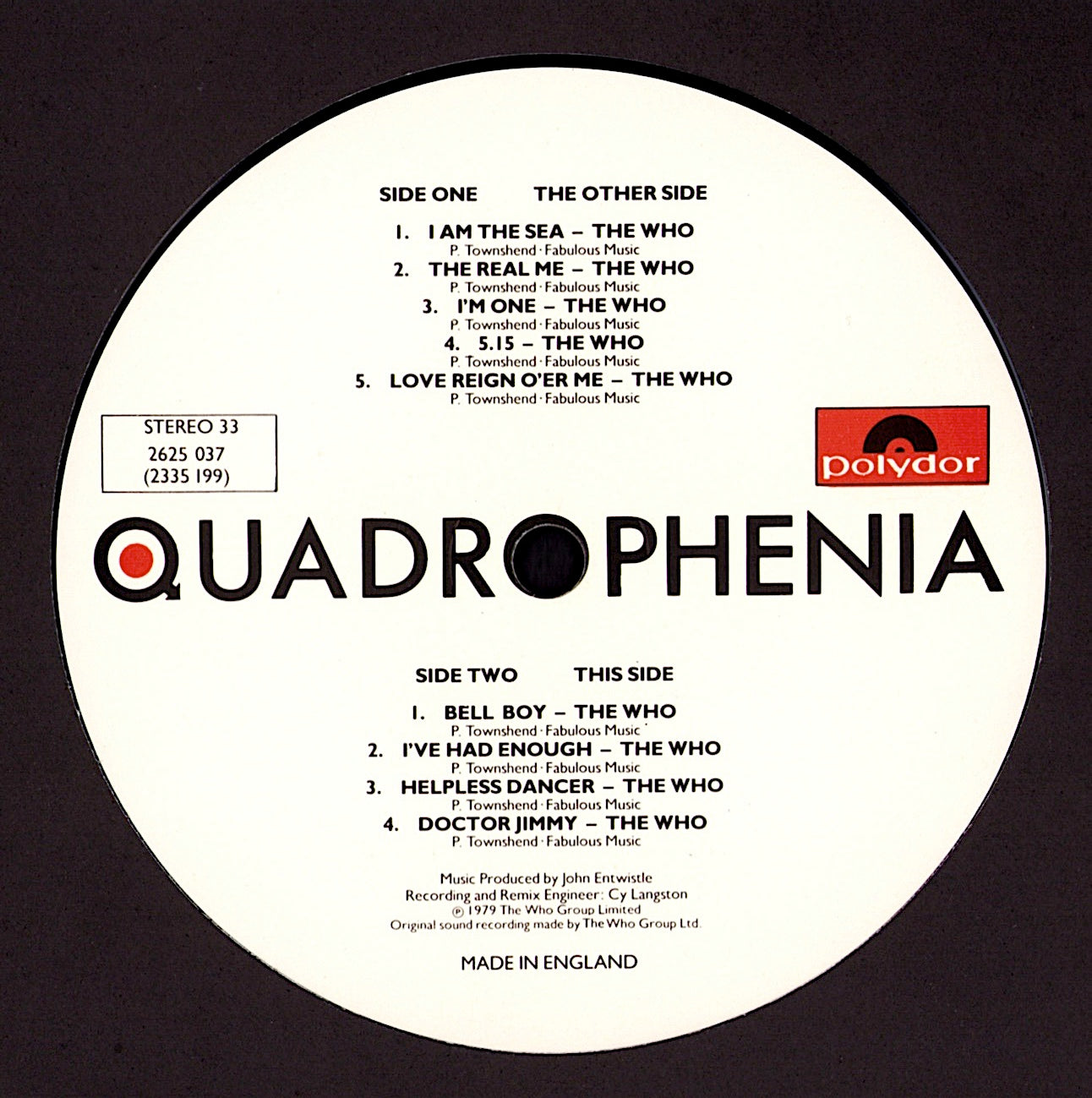 The Who - Quadrophenia Vinyl 2LP Kopie