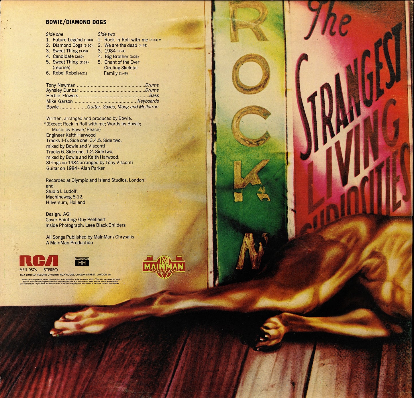 Bowie – Diamond Dogs Vinyl LP Kopie