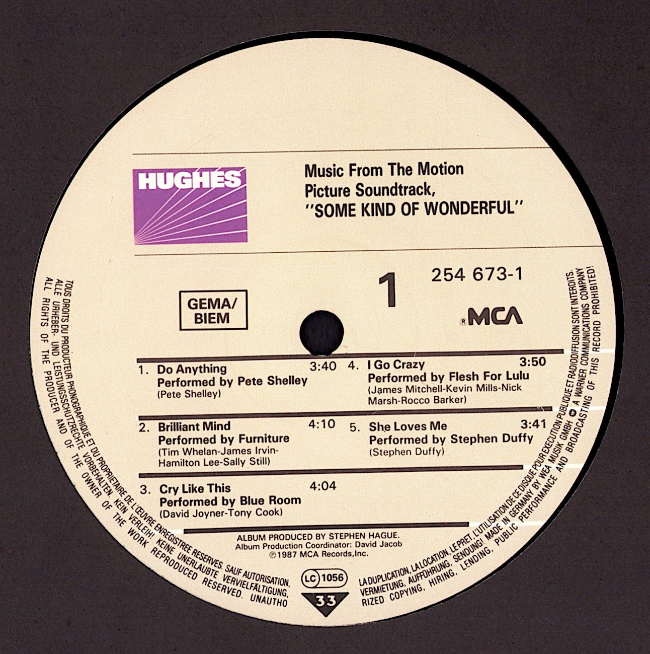 When The Wind Blows Original Motion Picture Soundtrack Vinyl LP Kopie Kopie