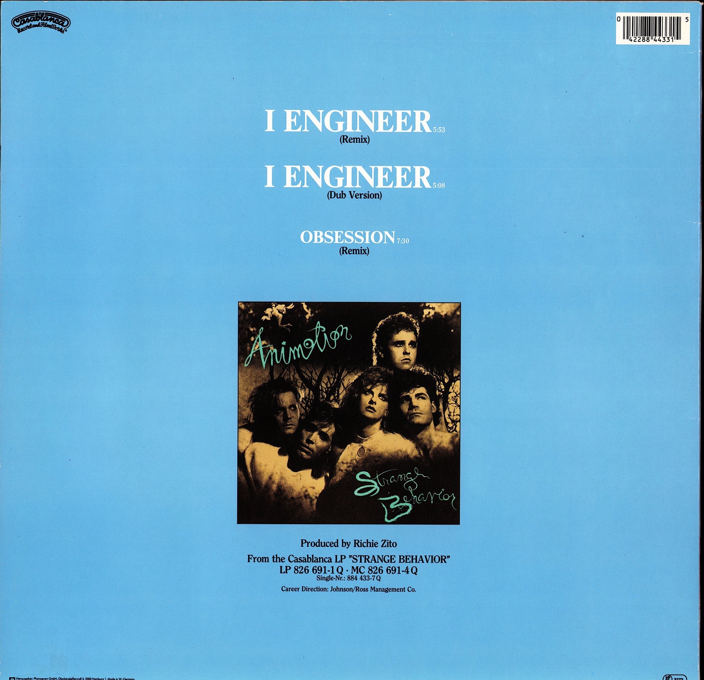 Animotion - I Engineer Vinyl 12"