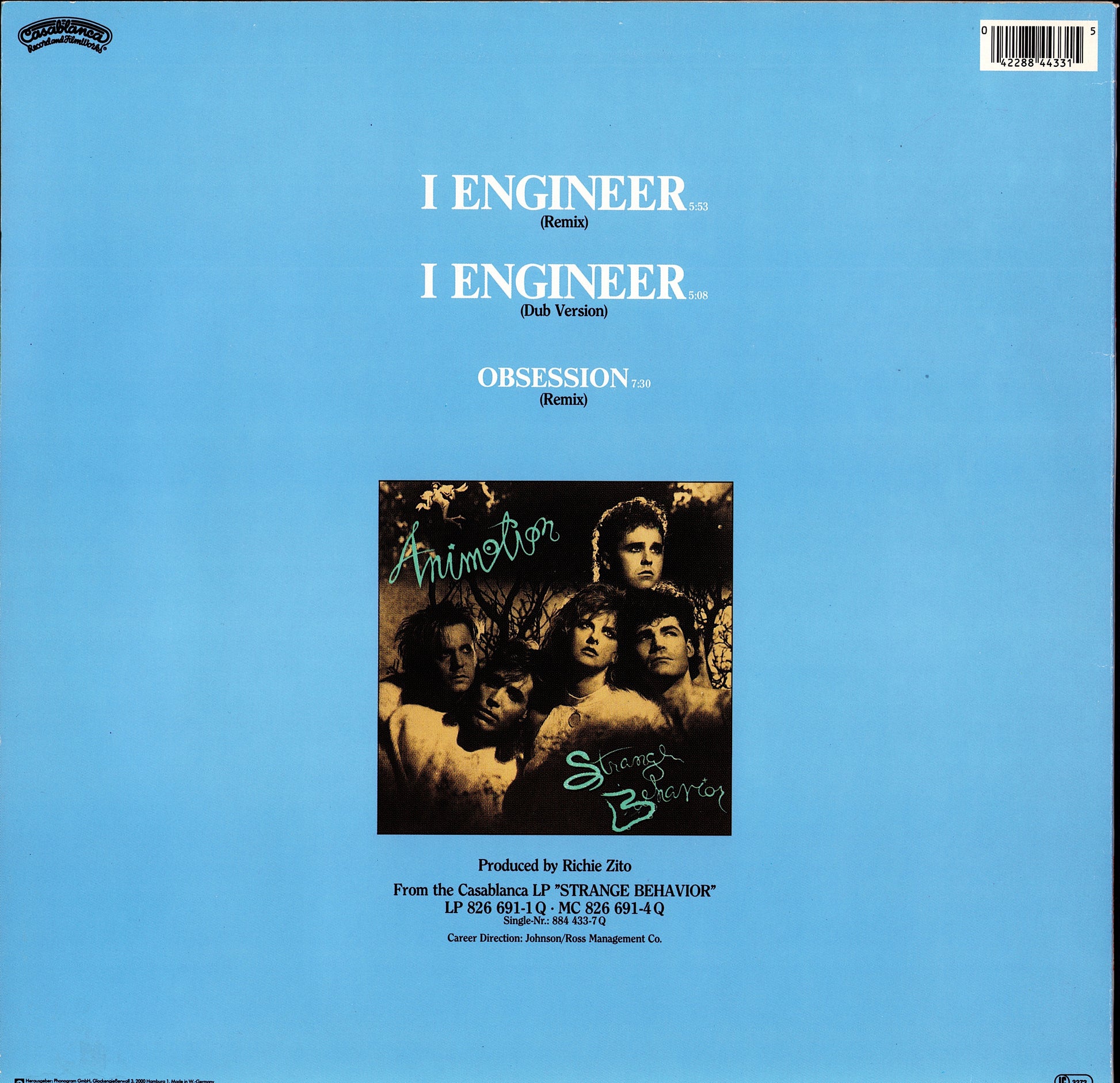 Animotion - I Engineer Vinyl 12"