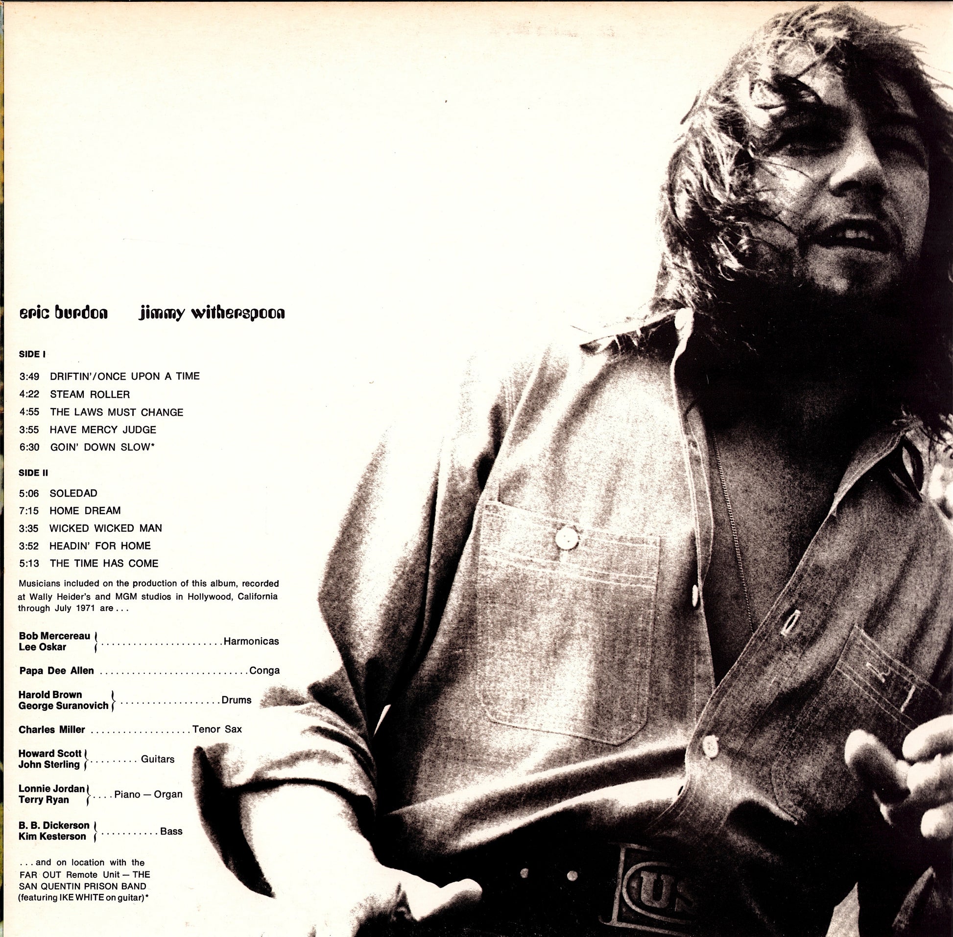 Eric Burdon And War - The Black-Man's Burdon Vinyl 2LP Kopie