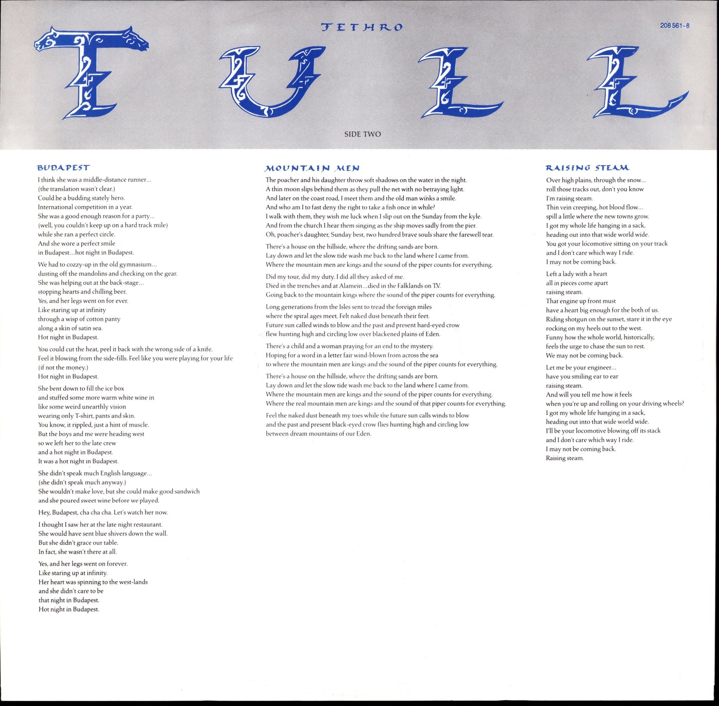 Jethro Tull - Crest Of A Knave Vinyl LP Kopie