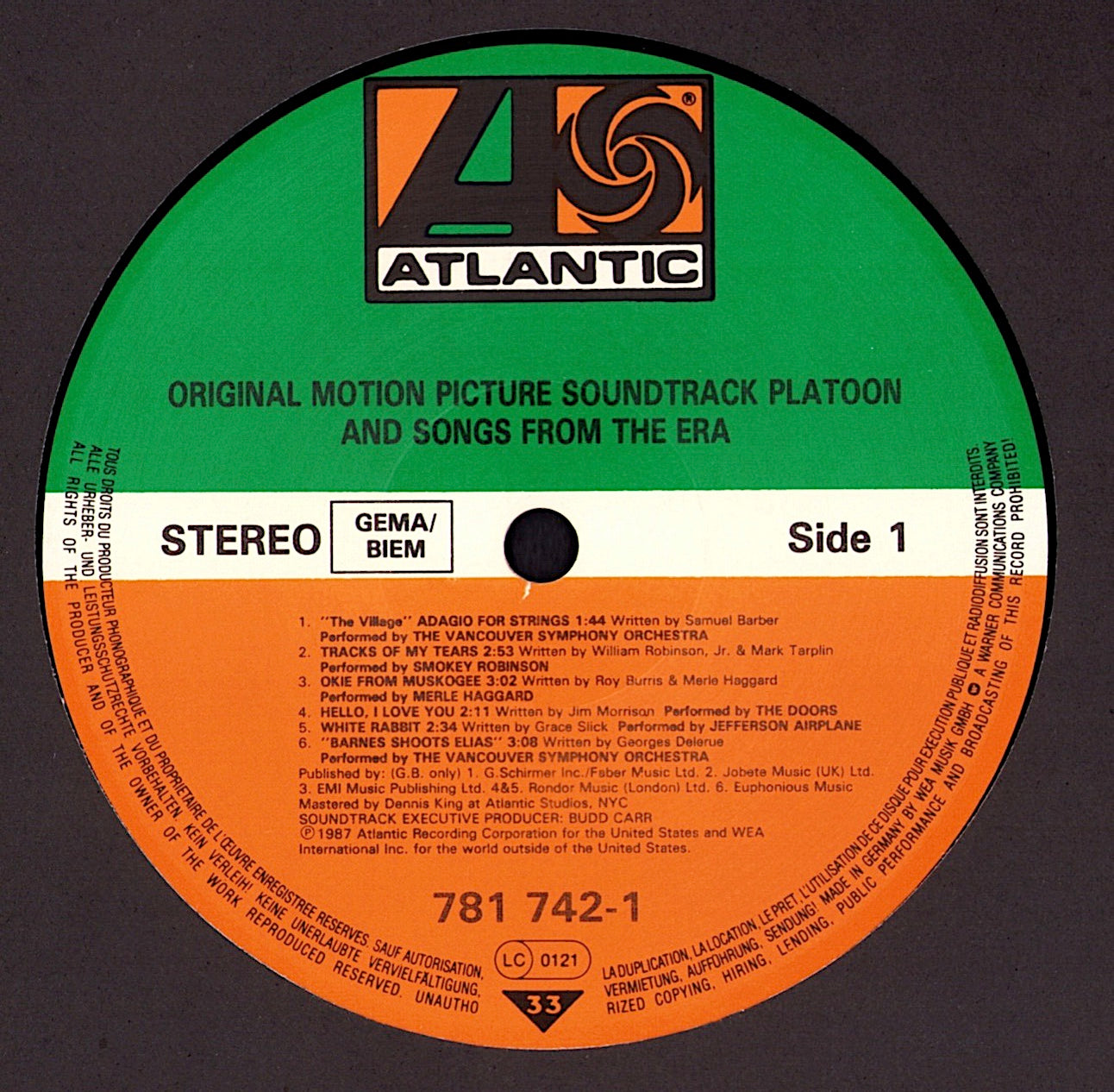 When The Wind Blows Original Motion Picture Soundtrack Vinyl LP Kopie Kopie Kopie