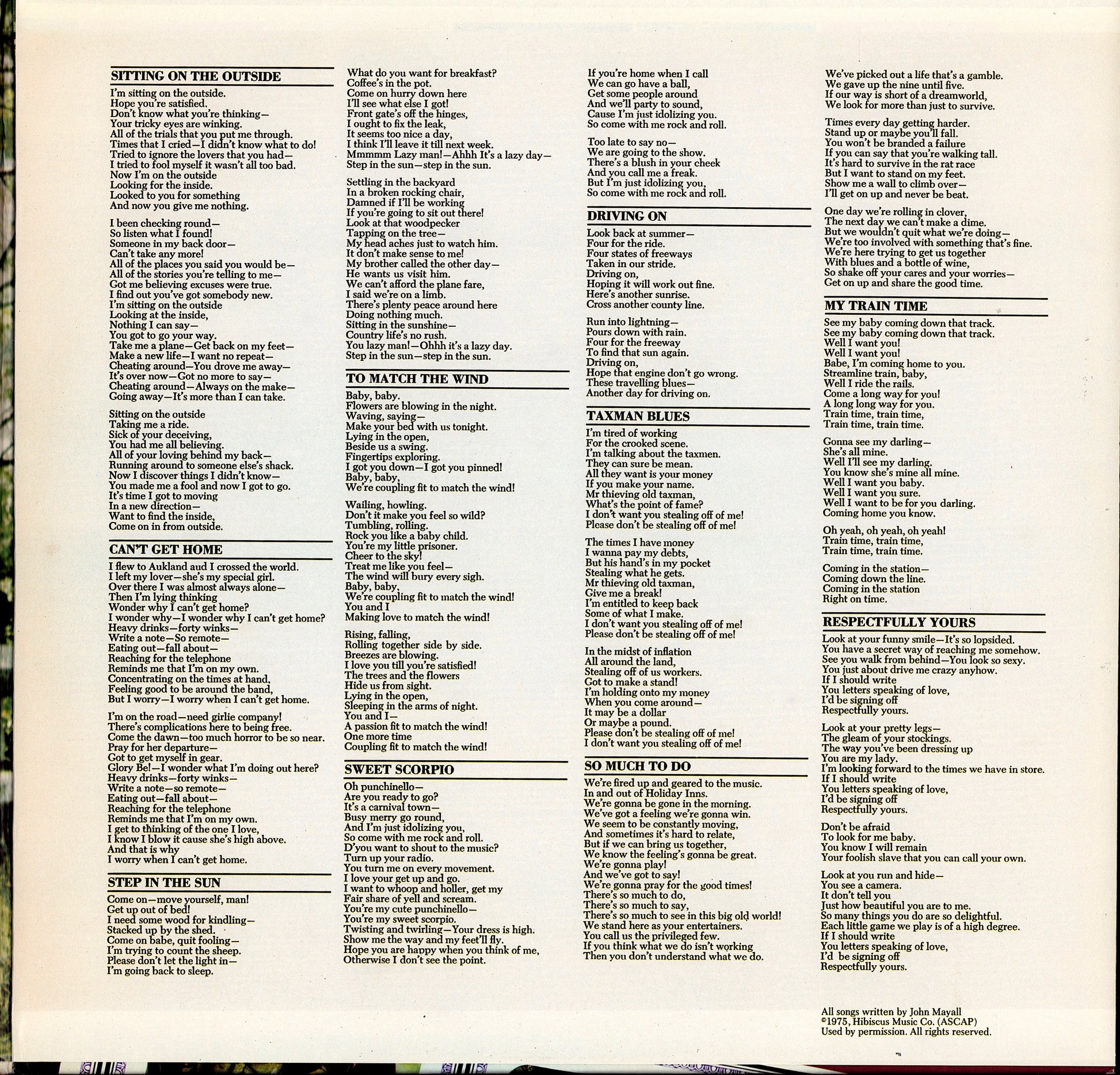 John Mayall - Blues From Laurel Canyon Vinyl LP Kopie Kopie Kopie Kopie