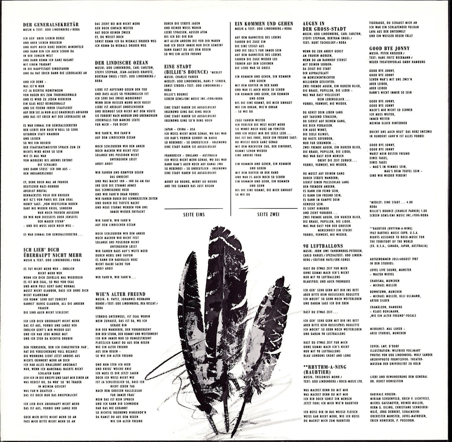 Udo Lindenberg + Panikorchester ‎– Feuerland Vinyl LP