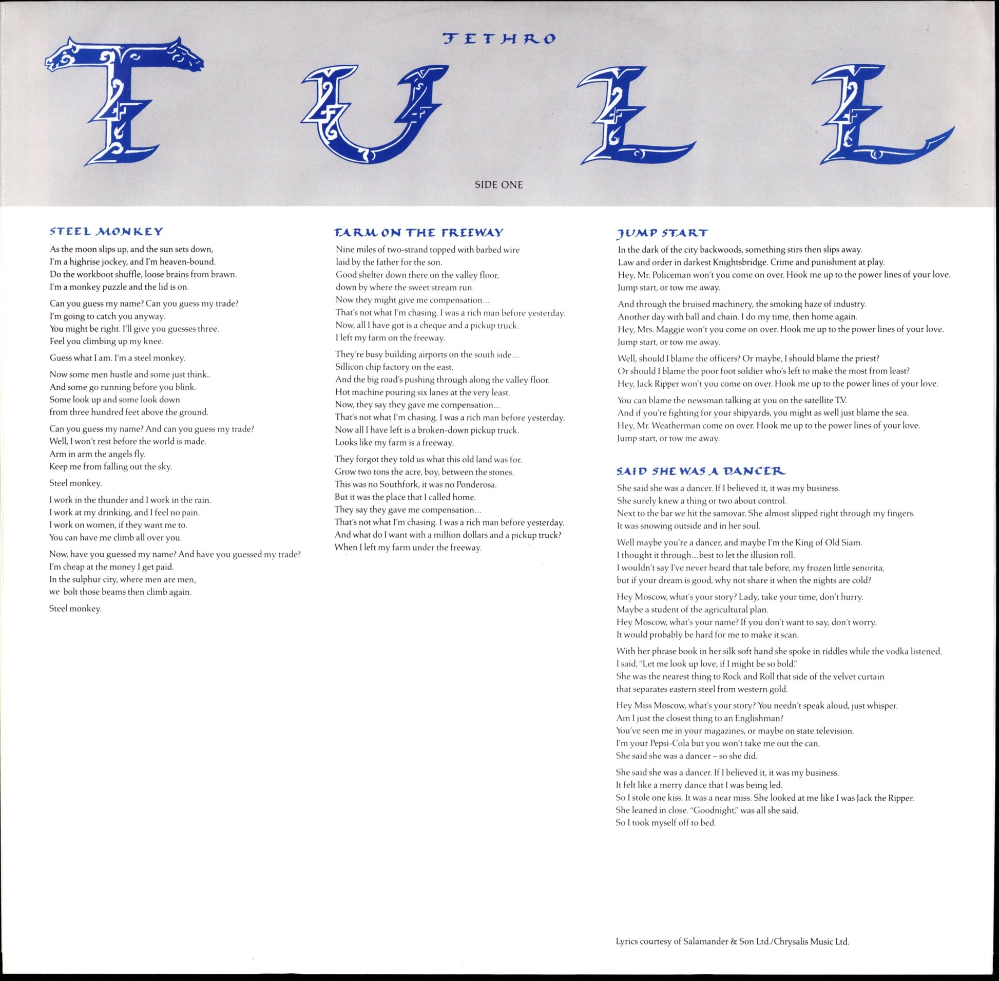 Jethro Tull - Crest Of A Knave Vinyl LP Kopie