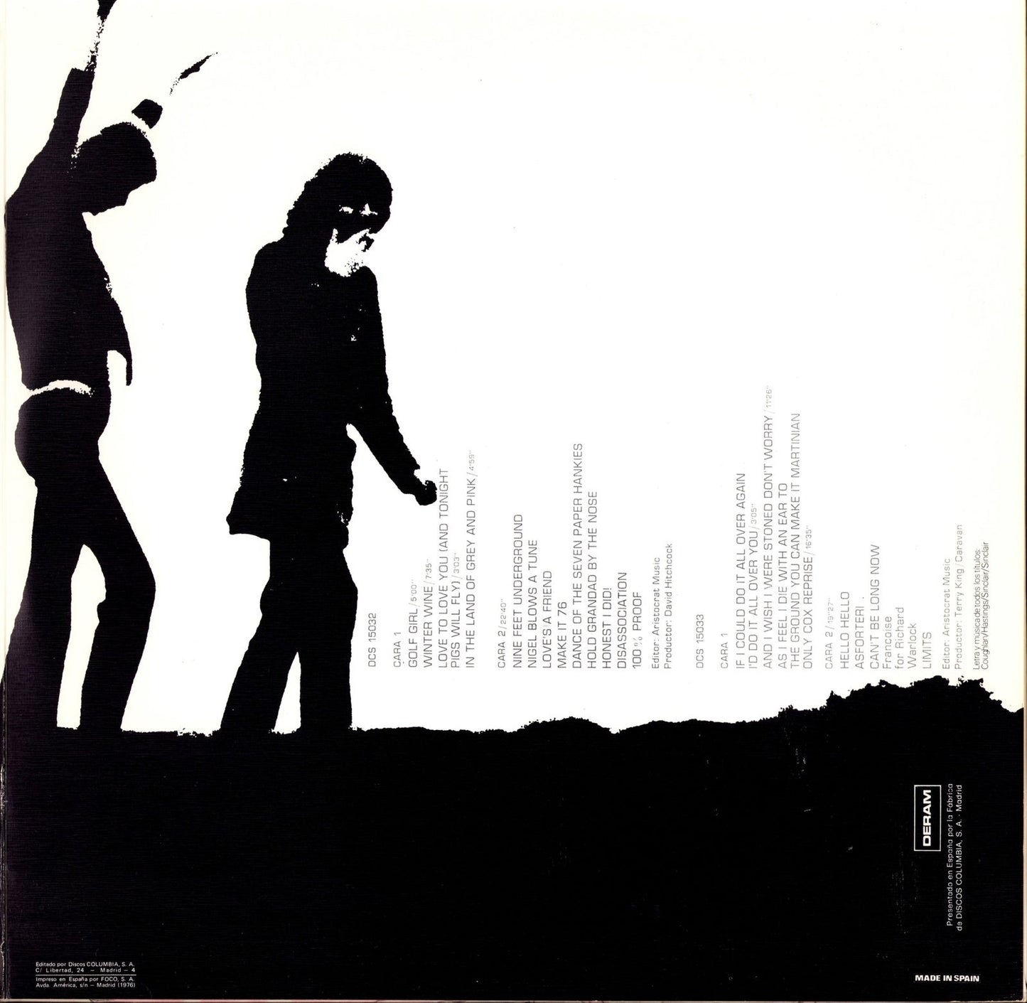 Caravan ‎– For Girls Who Grow Plump In The Night Vinyl LP Kopie