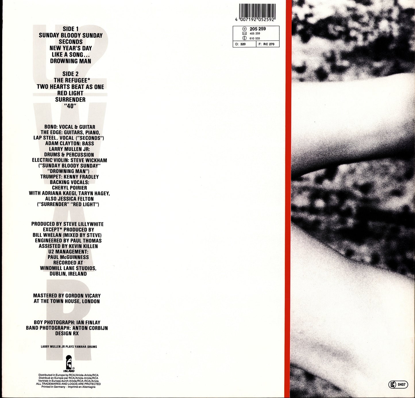 U2 – War Vinyl LP Kopie