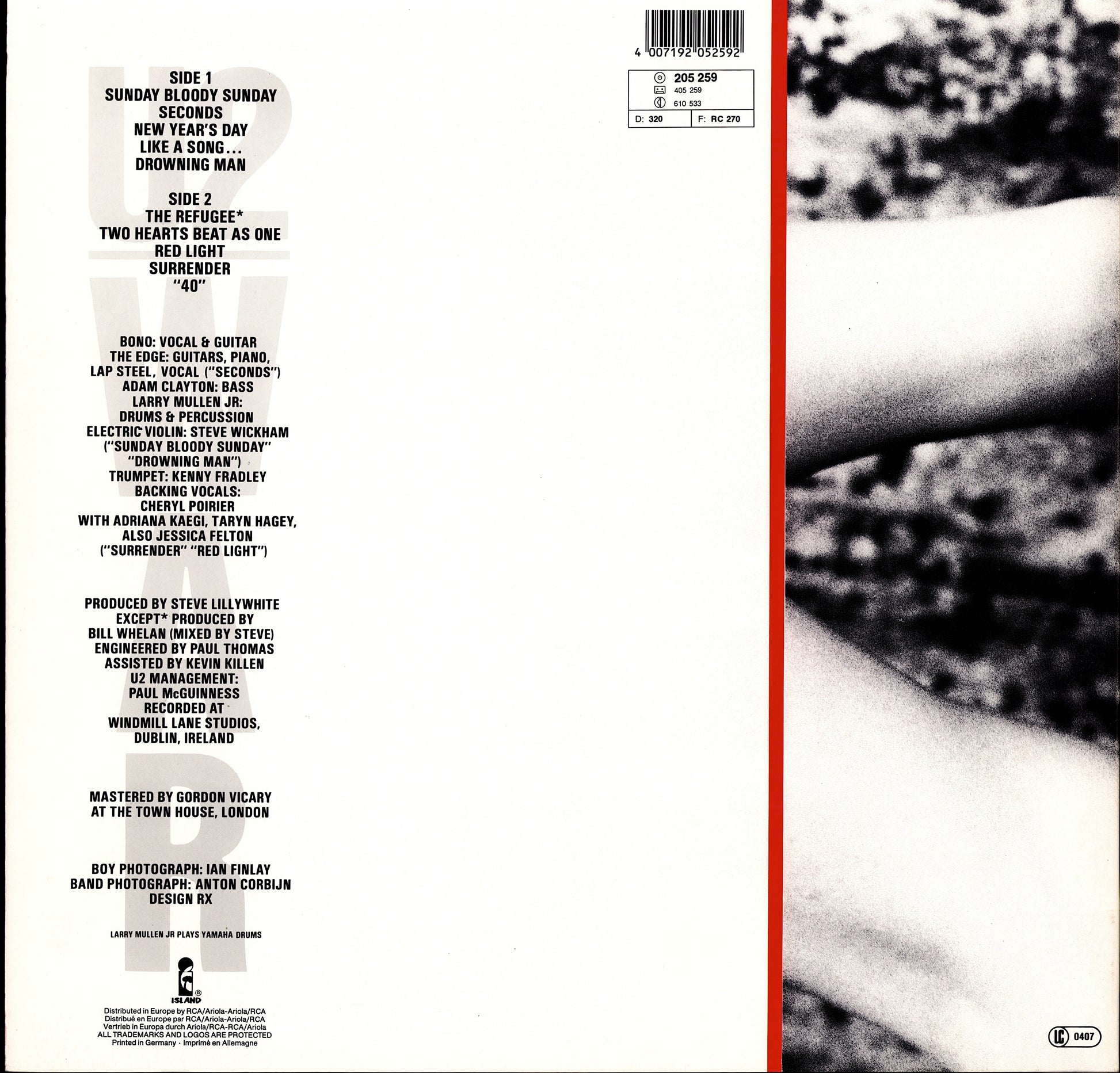 U2 – War Vinyl LP Kopie