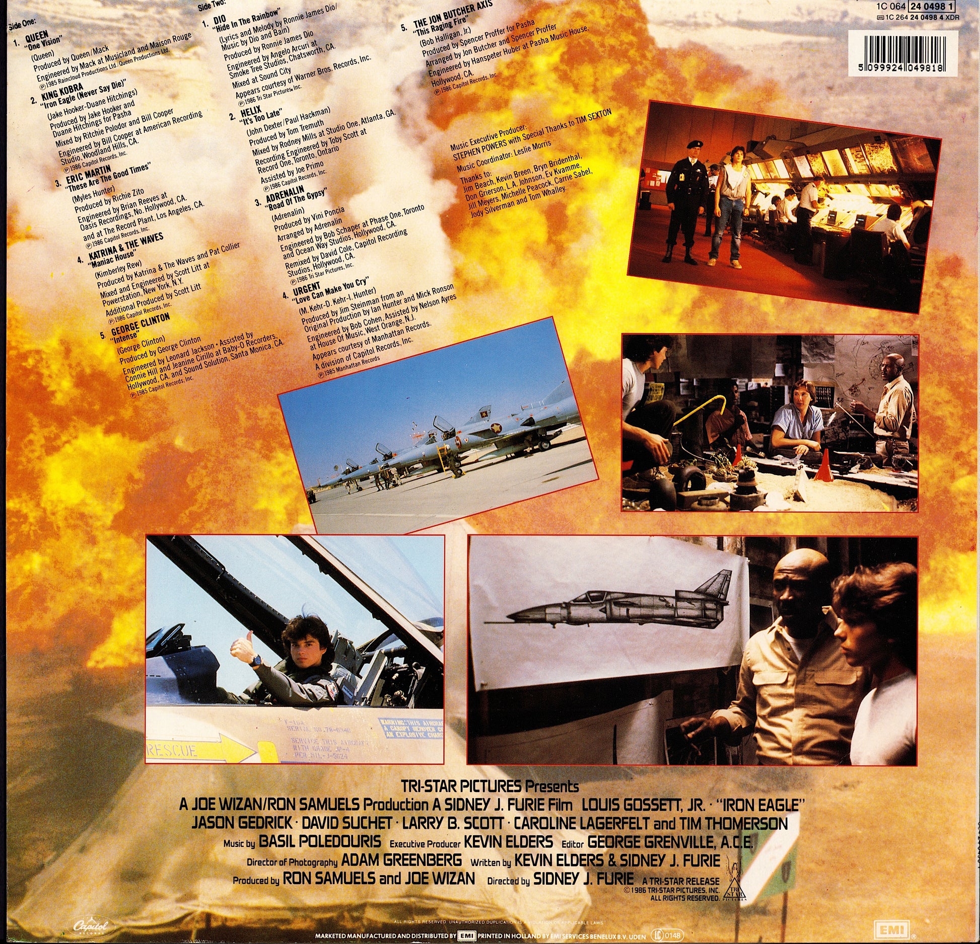 Iron Eagle Original Motion Picture Soundtrack Vinyl LP