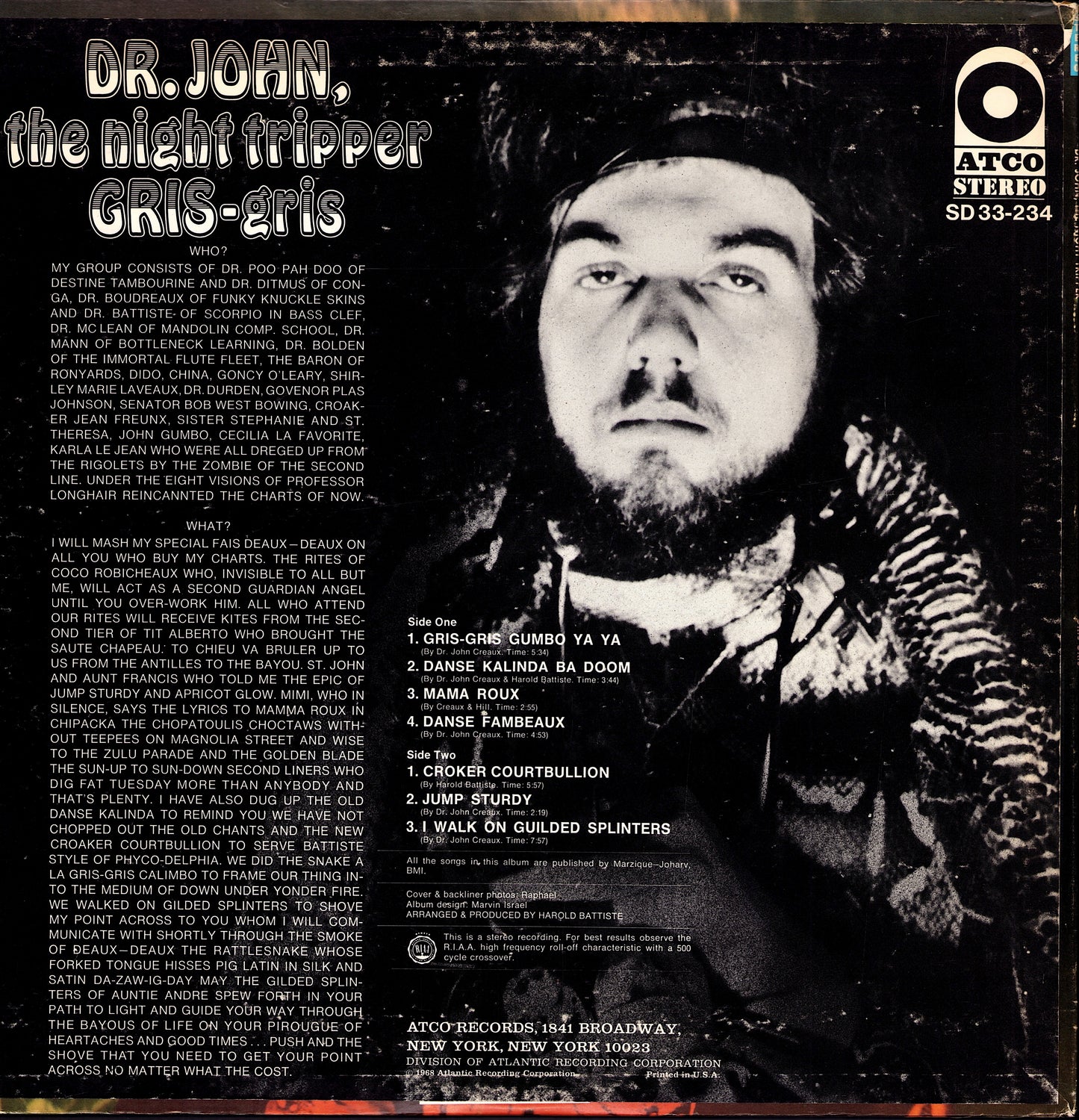Dr. John, The Night Tripper – Gris-Gris Vinyl LP