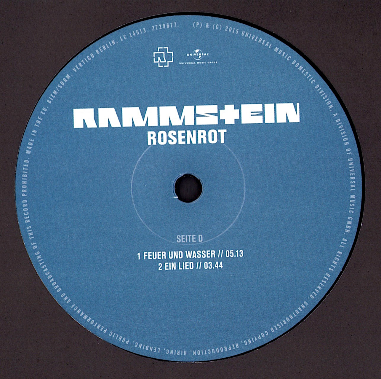 Rammstein - Rosenrot Vinyl 2LP EU Kopie