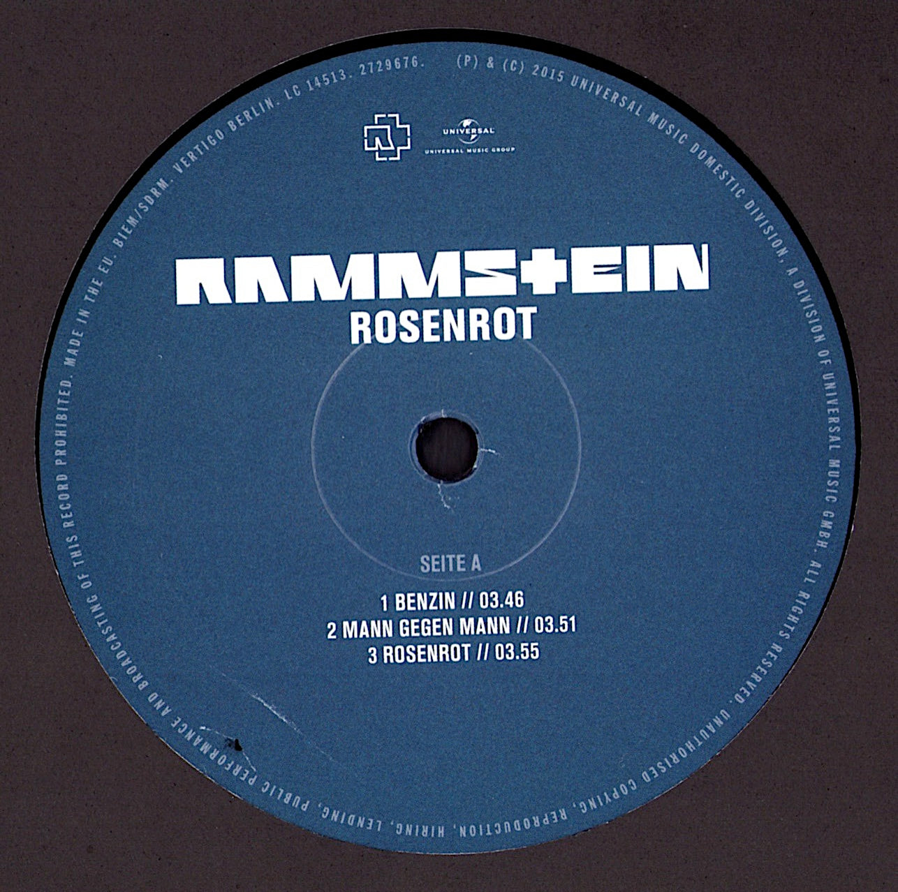 Rammstein - Rosenrot Vinyl 2LP EU Kopie