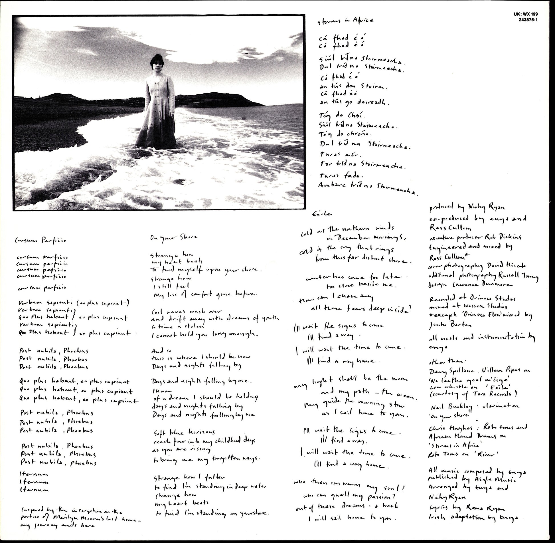 Enya ‎- Watermark Vinyl LP